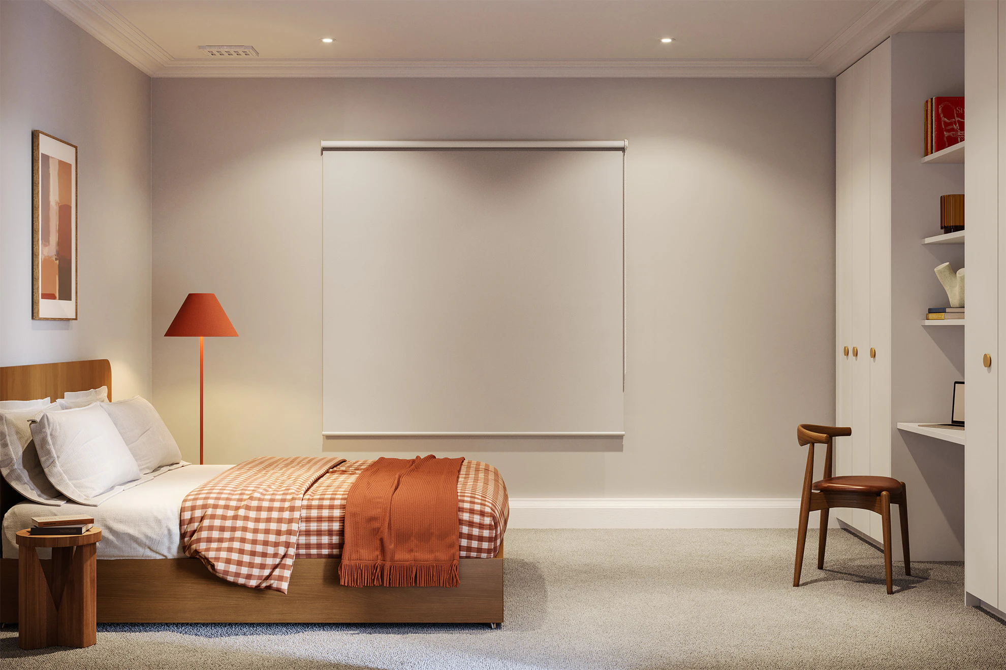 Victoria Blackout Roller Blinds in Ice