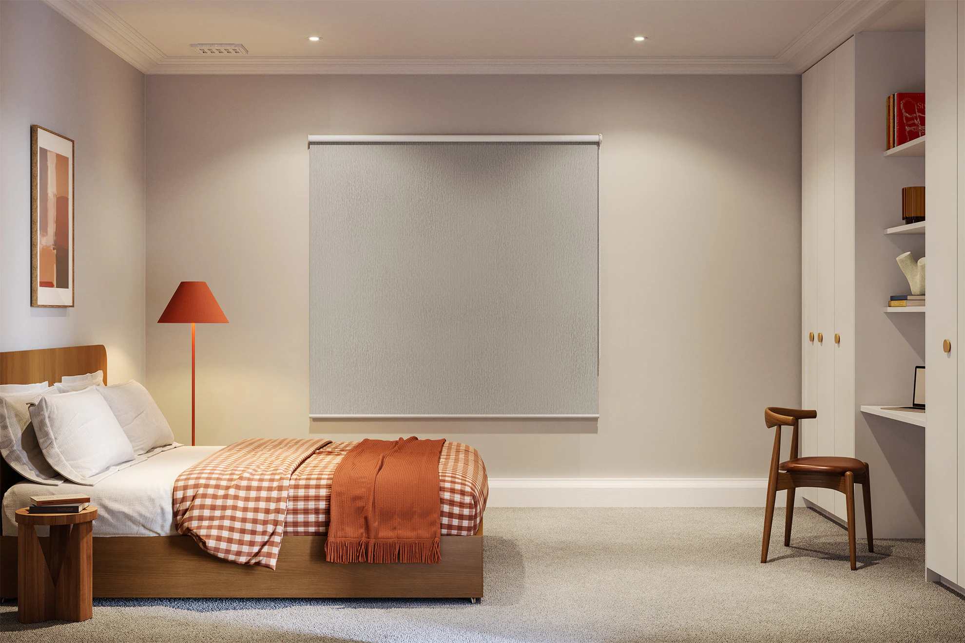 Erica Blackout Roller Blinds in Kai