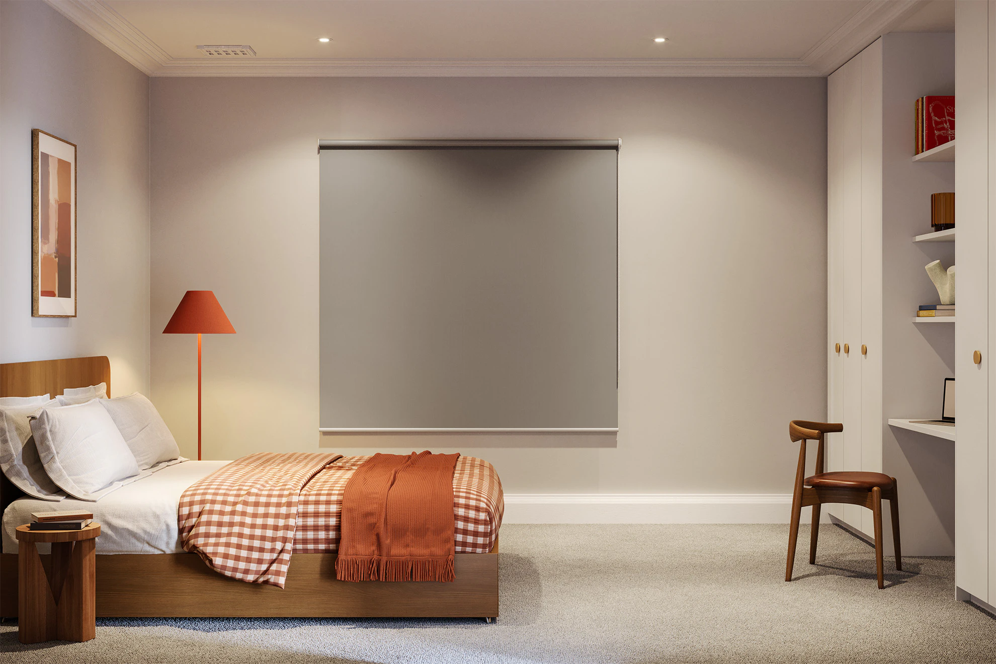 Jane Blackout Roller Blinds in Fox