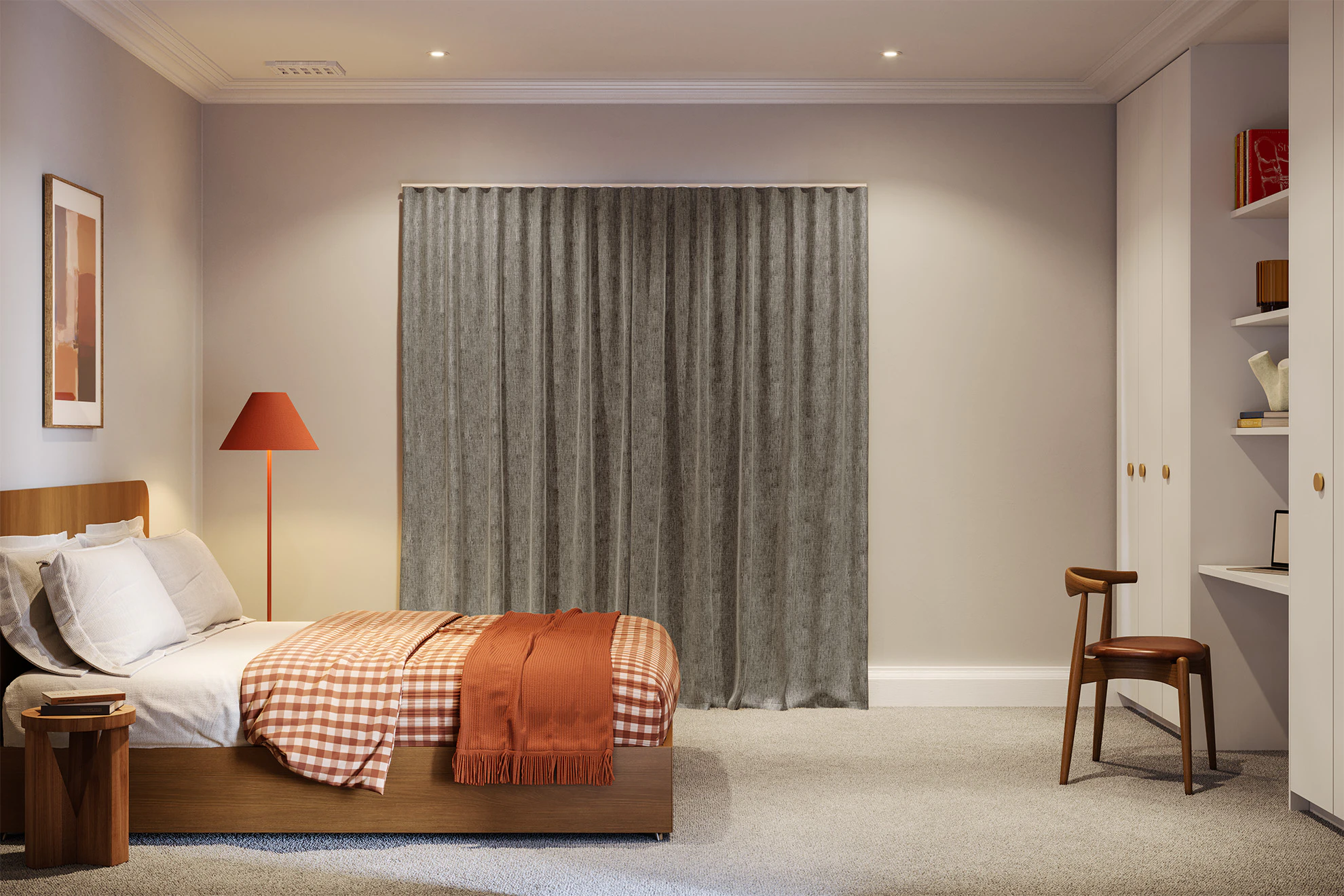 Anna Lined Sheer Curtains in Tin Raft