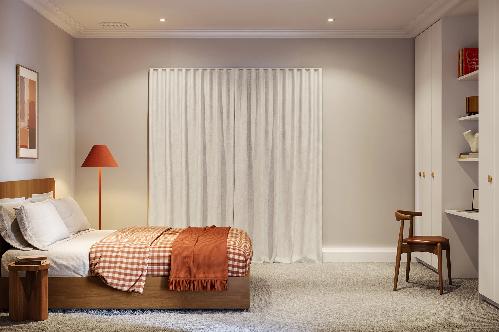 Millie Lined Sheer Curtains in Shell