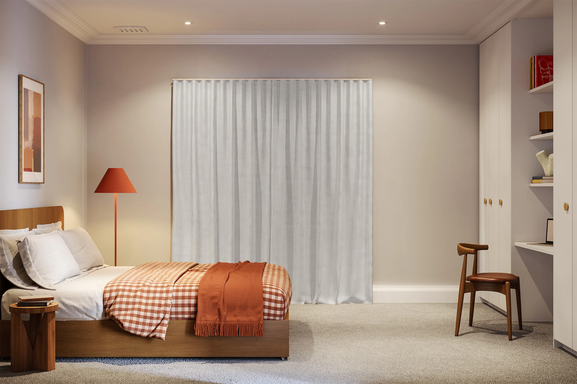 Wendy Lined Sheer Curtains in Ice