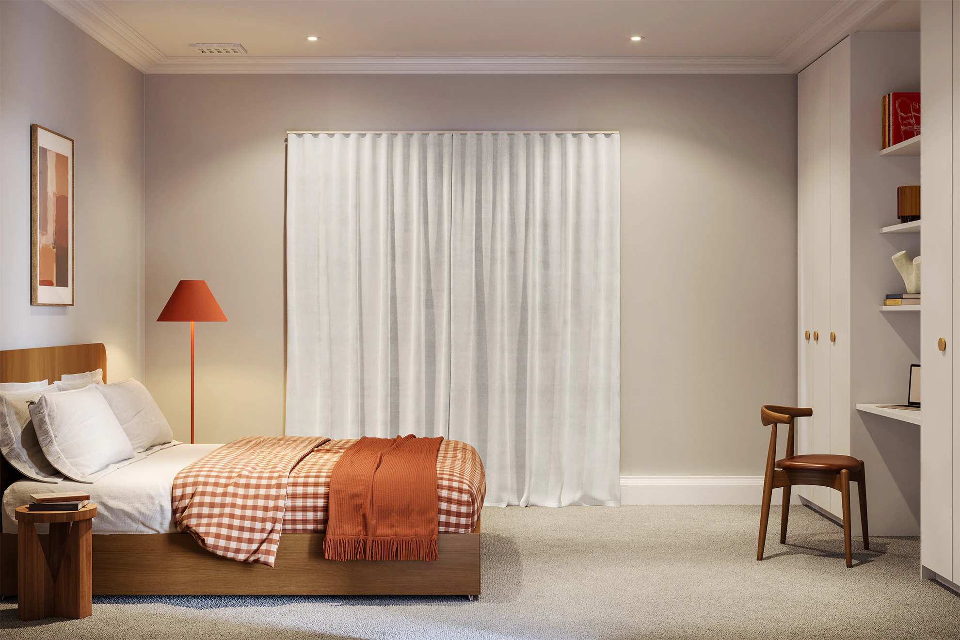 Catherine Lined Sheer Curtains in Silica