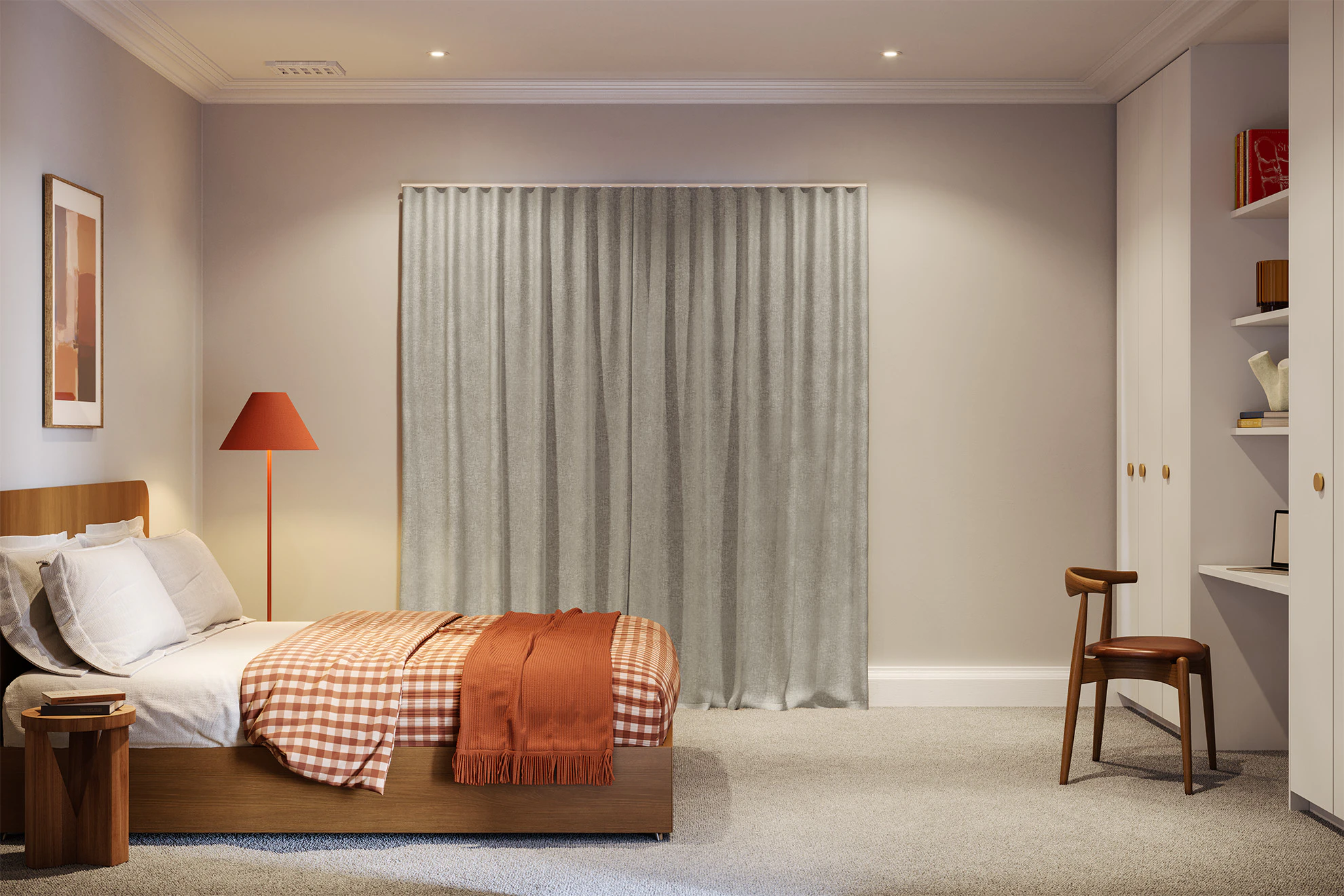 Lisa Lined Sheer Curtains in Linen