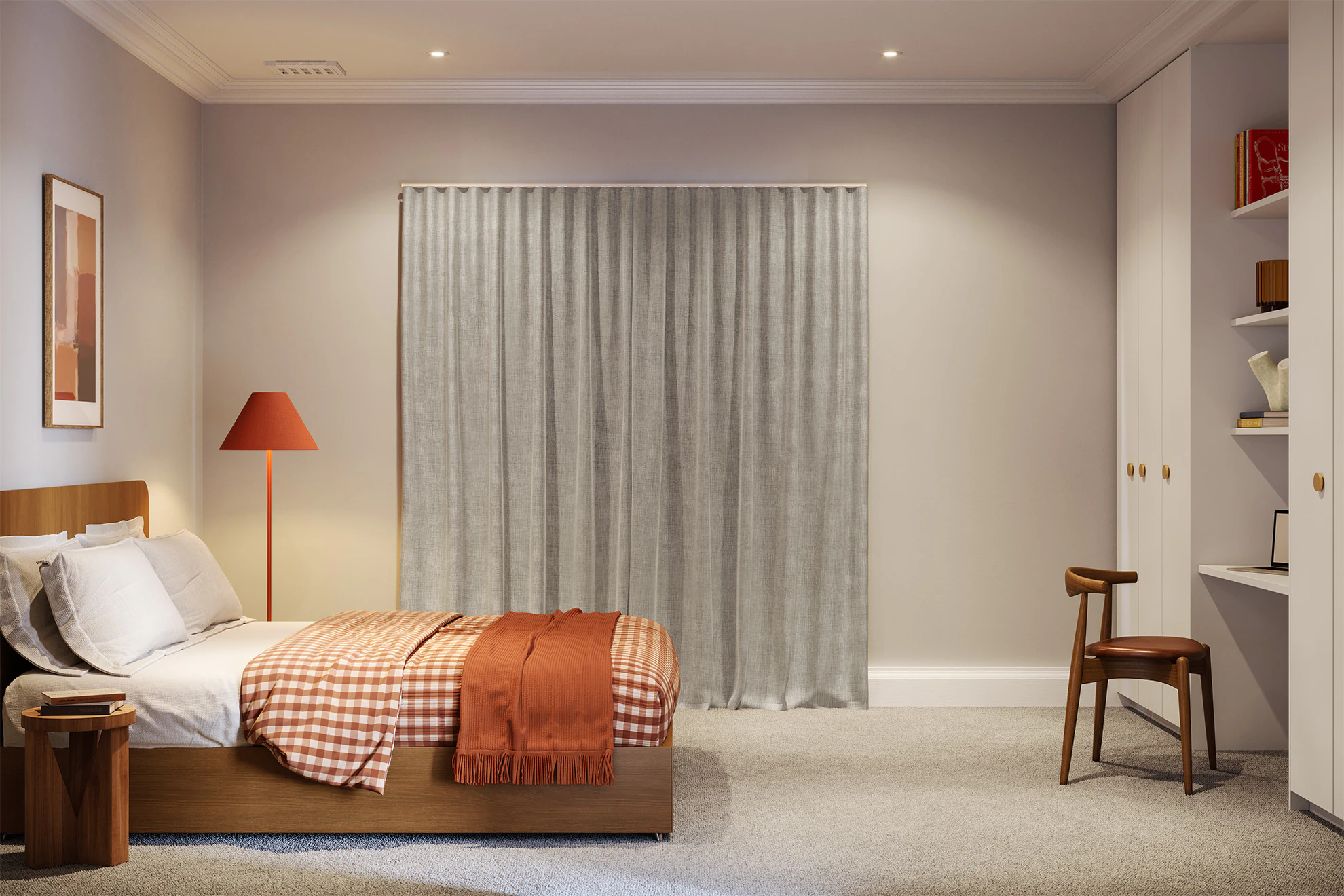 Bridget Lined Sheer Curtains in Mist