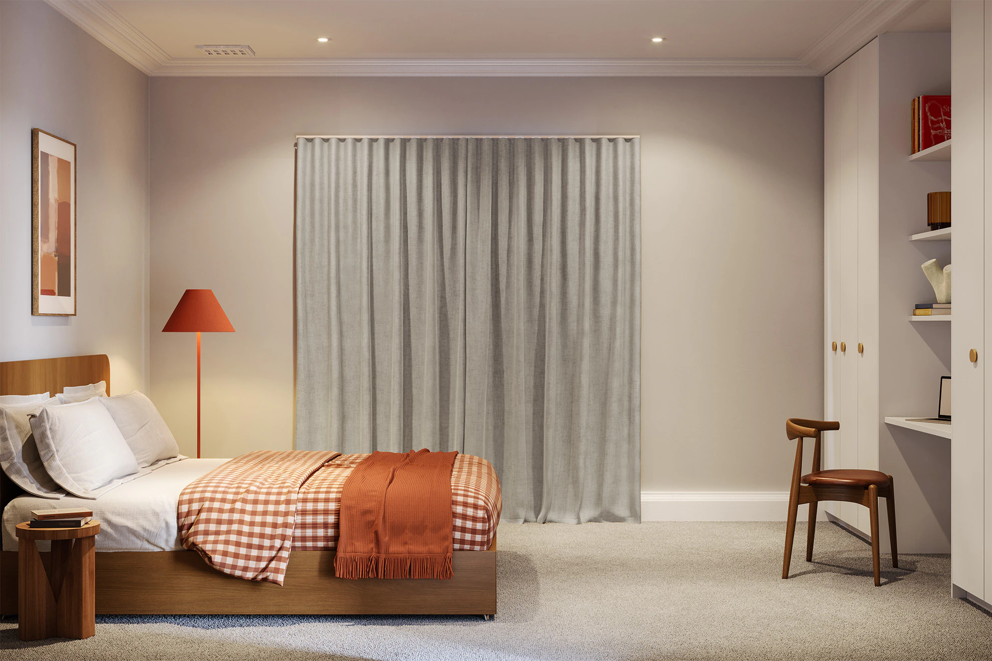 Rita Lined Sheer Curtains in Mist