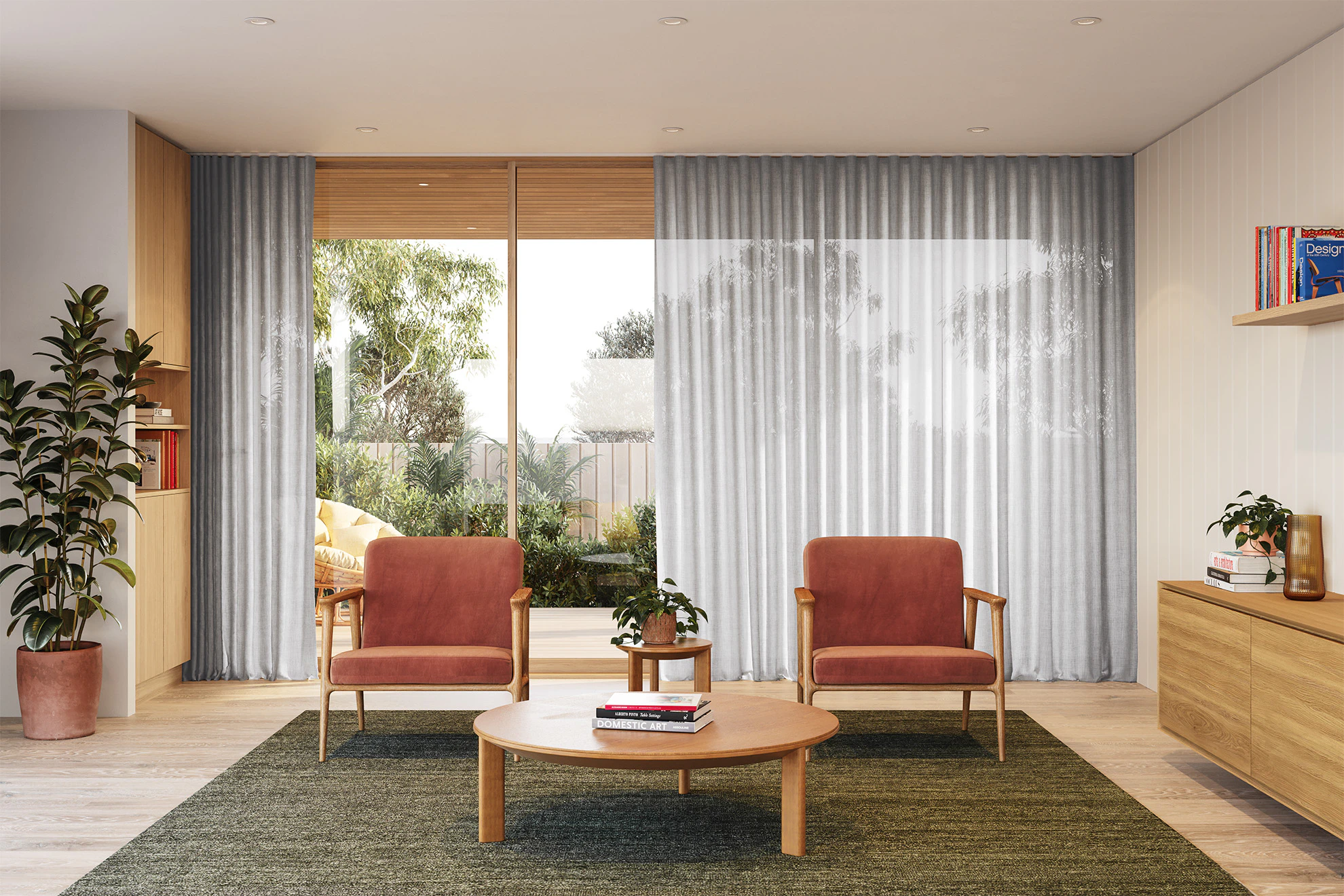 Bridget Sheer Curtains in Mist
