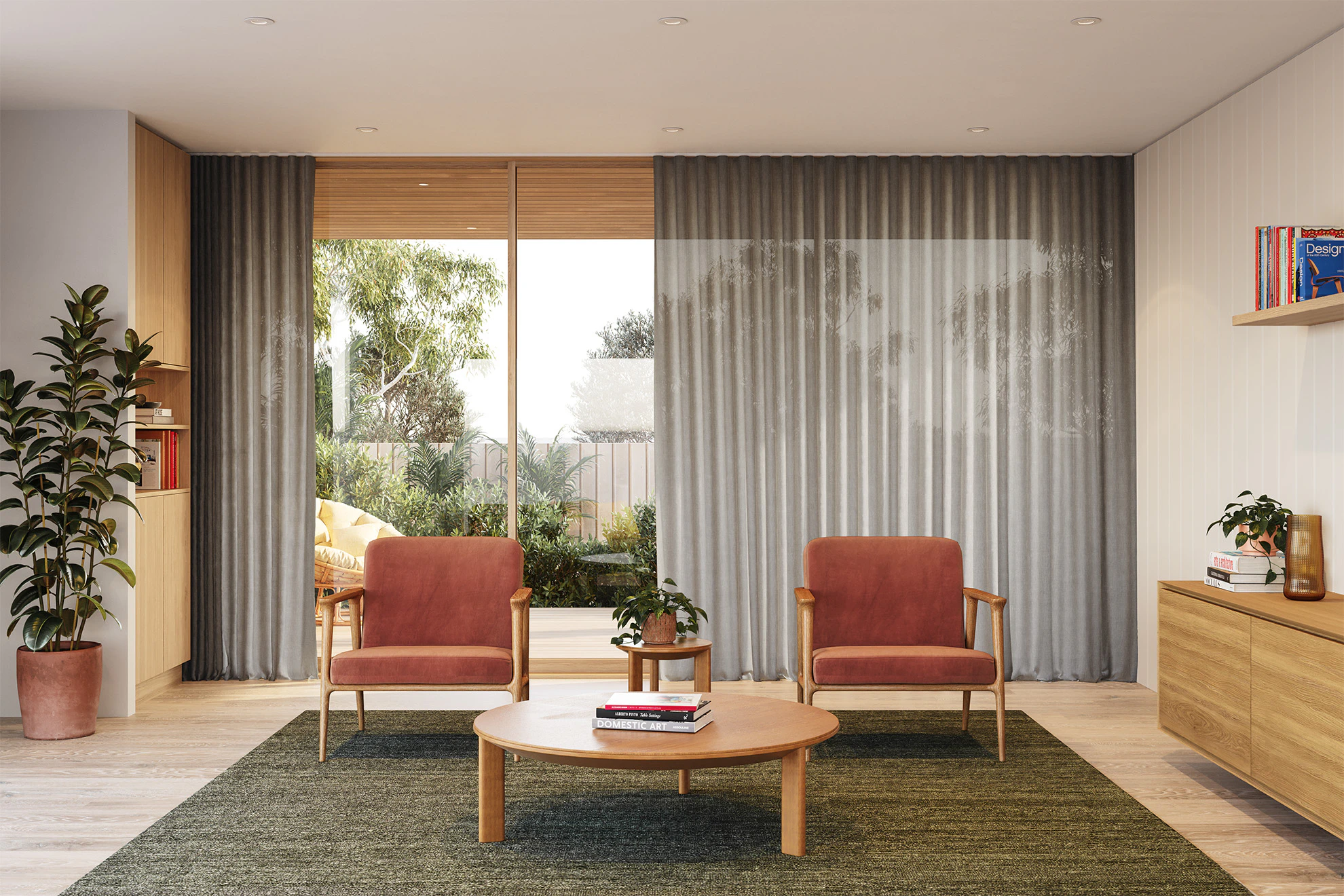 Wendy Sheer Curtains in Cloud