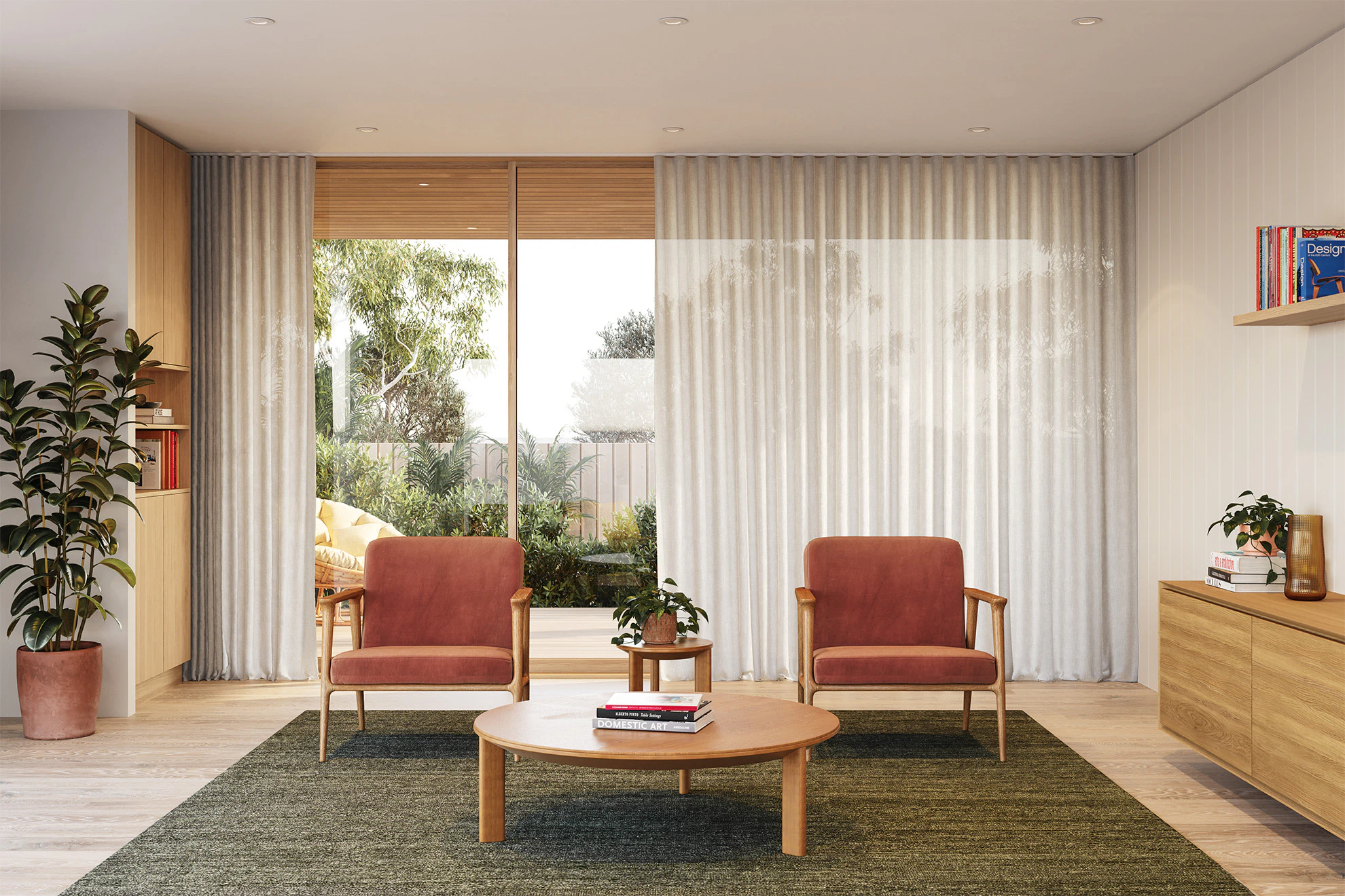 Wendy Sheer Curtains in Air