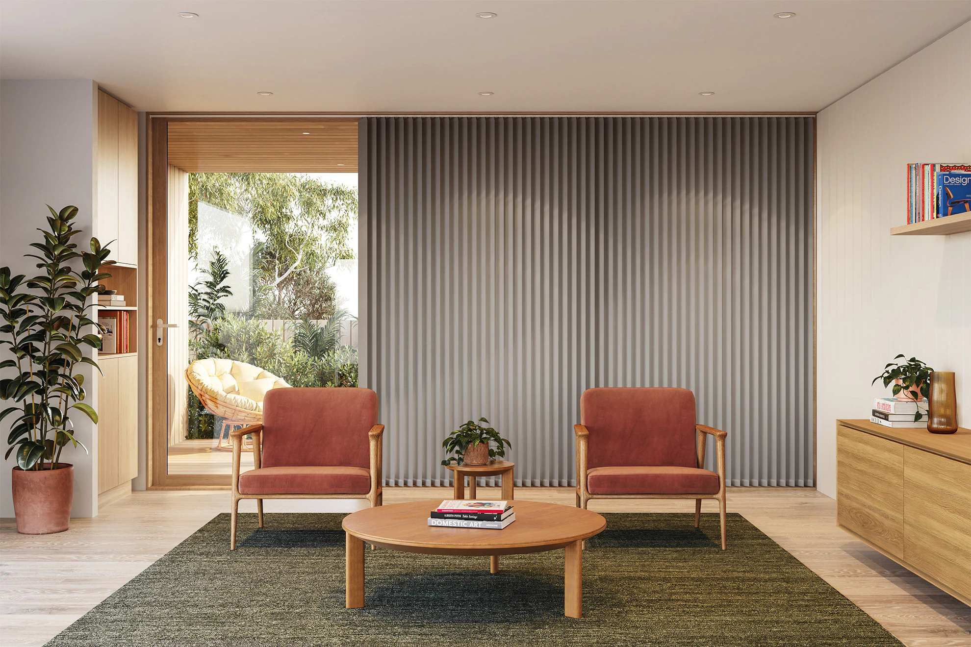 Jane Blackout Vertical Blinds in Chess