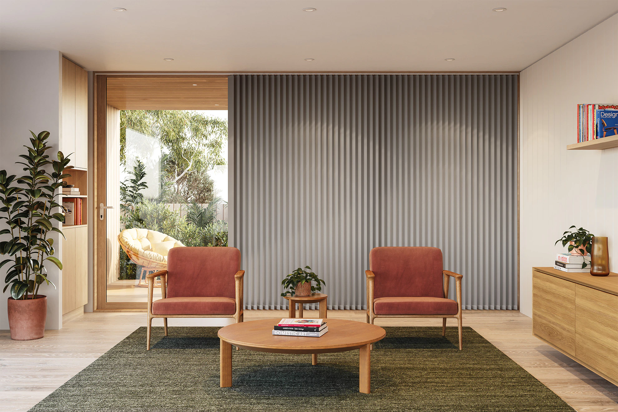 Jane Blackout Vertical Blinds in Knight