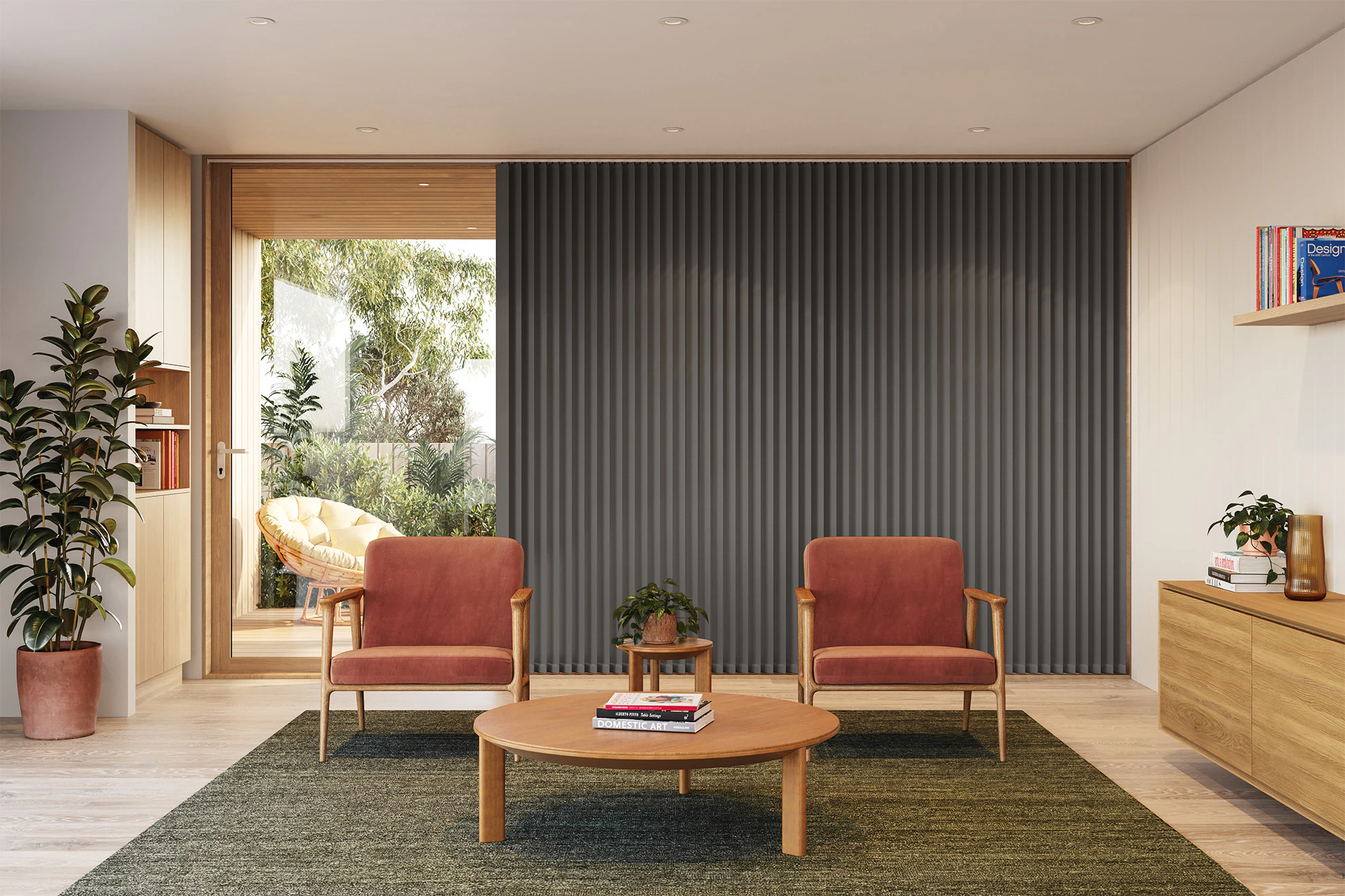 Skyler Blackout Vertical Blinds in Odessey
