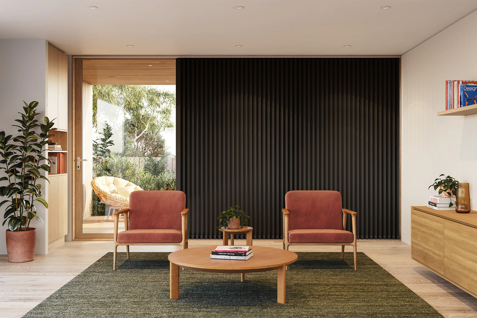 Skyler Blackout Vertical Blinds in Storm