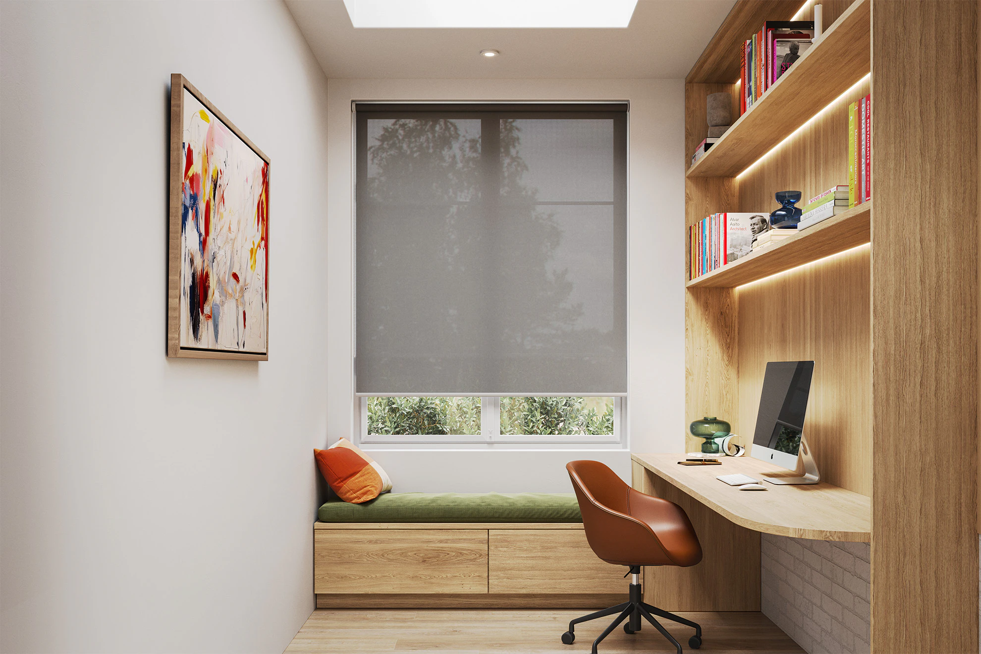 Sophie Sheer Sunscreen Roller Blinds in Silver Pearl