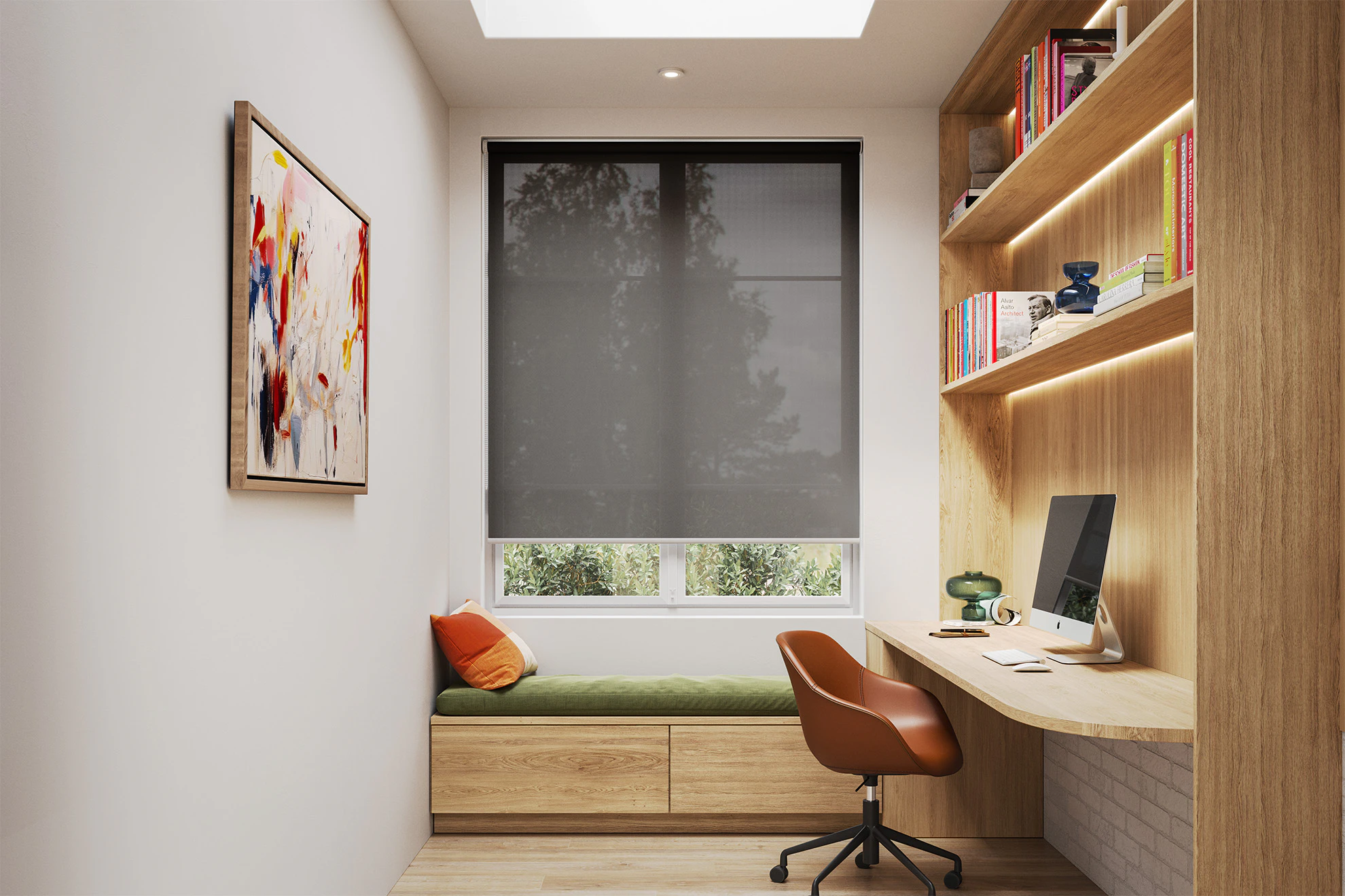 Sophie Sheer Sunscreen Roller Blinds in Pewter