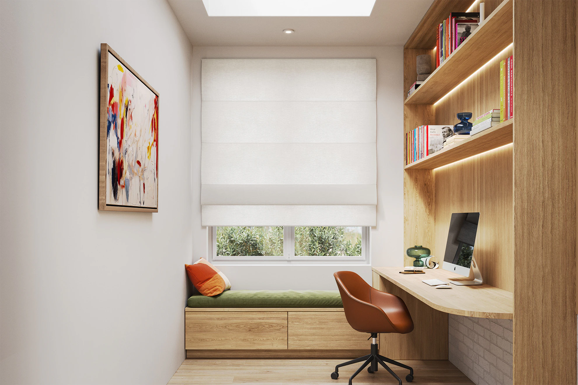 Marion Light Filter Roman Blinds in Lily