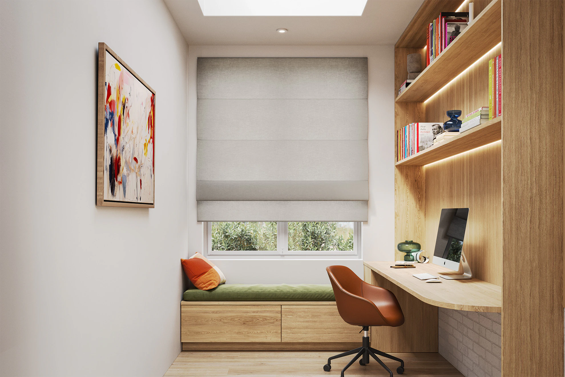 Marion Light Filter Roman Blinds in Winter