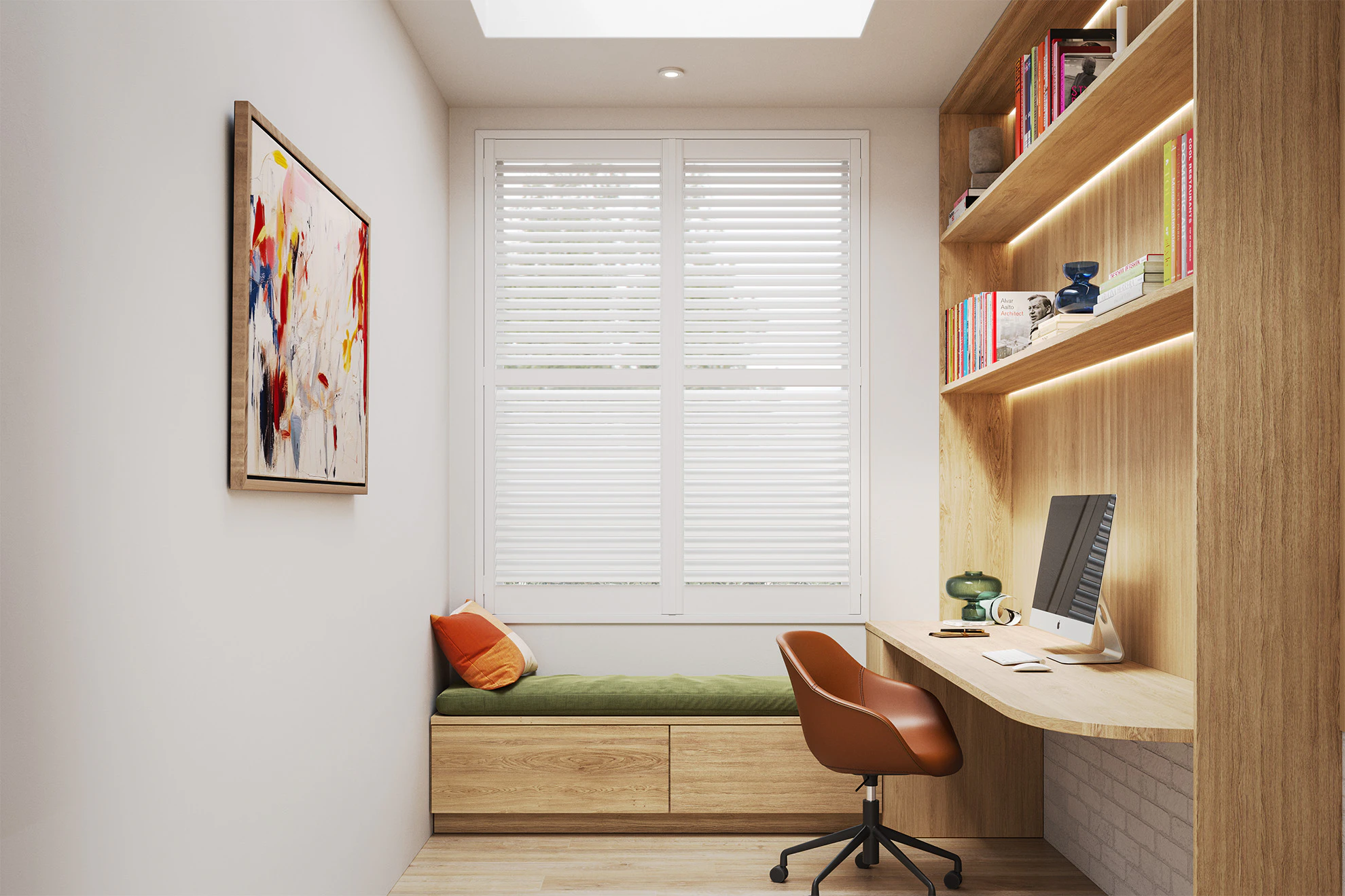 Poly PVC Shutters in Pure White