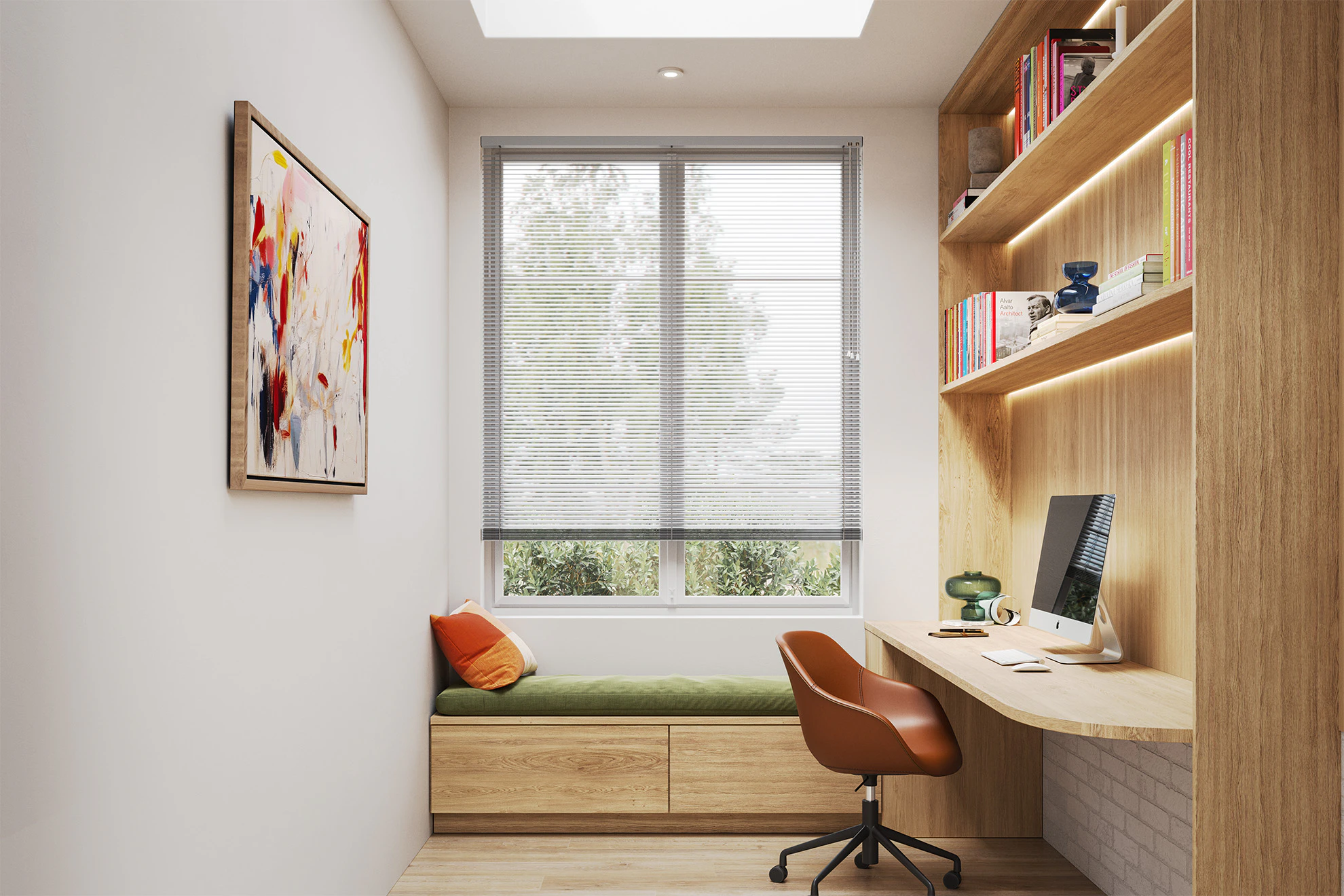 25mm Aluminium Aluminium Venetian Blinds in Grey Sheen
