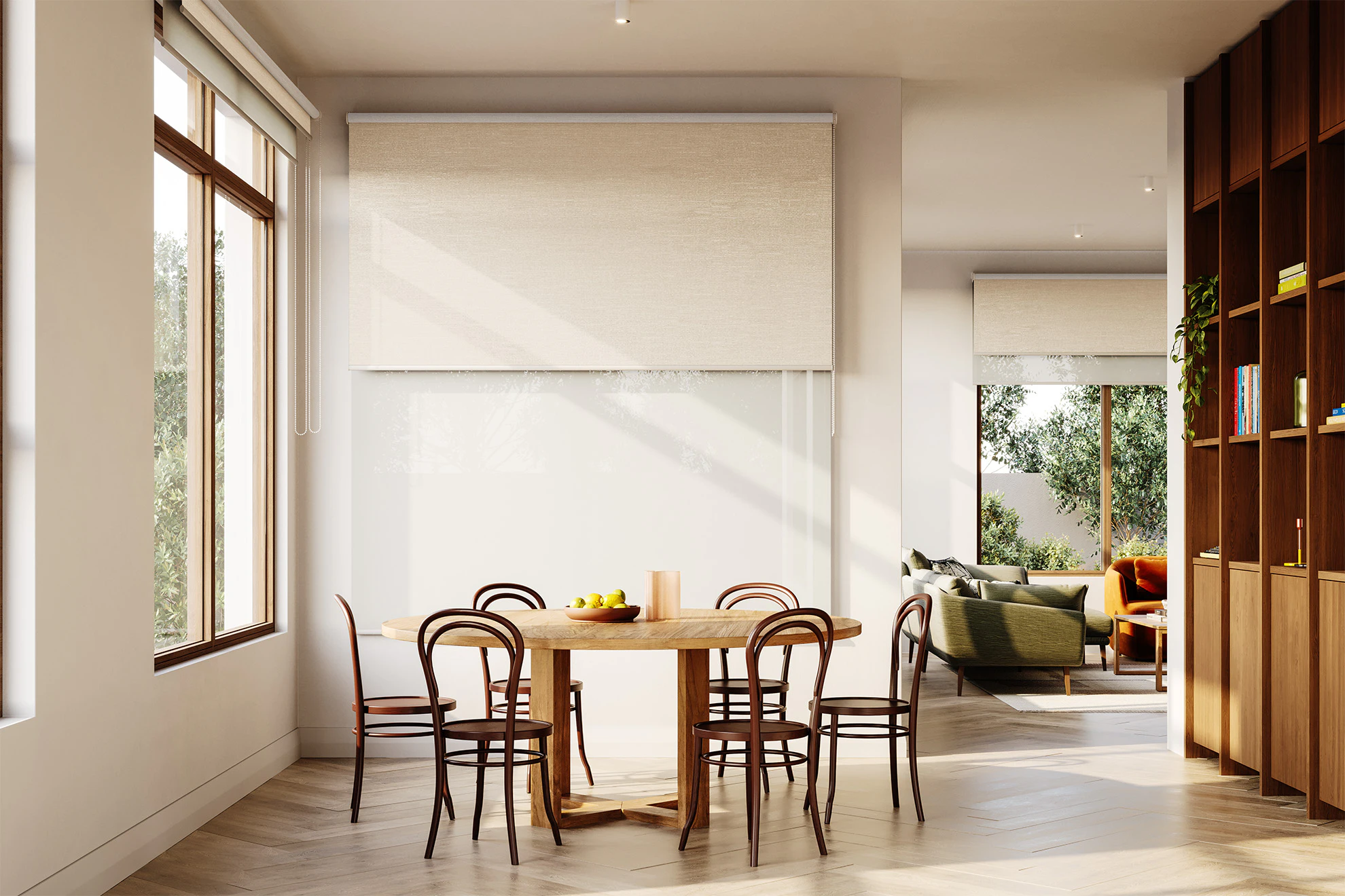 Trish Blackout + Sheer Double Roller Blinds in Altair