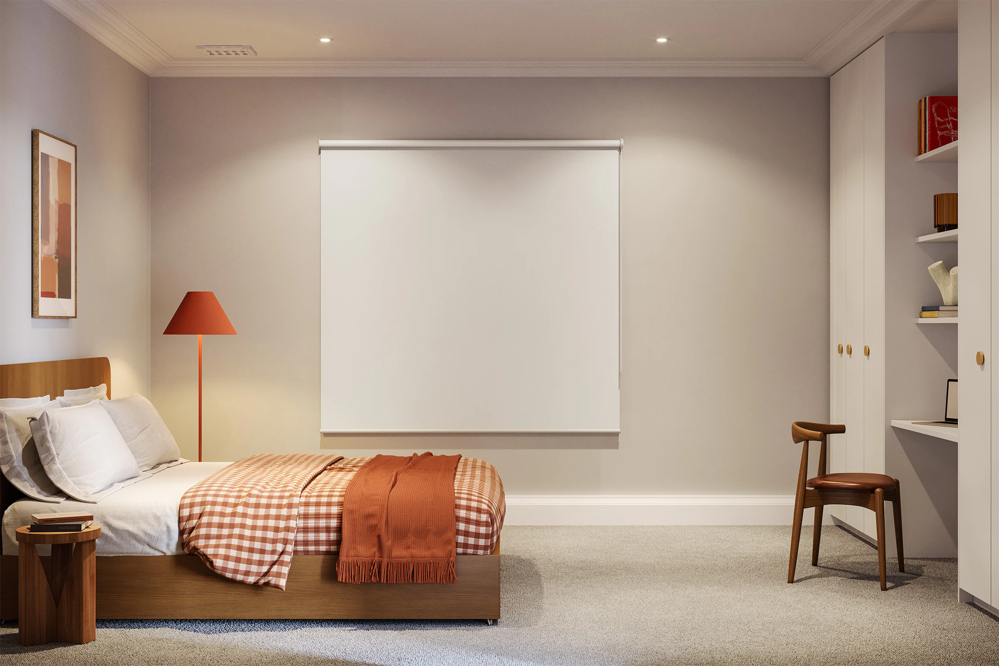 Jane Blackout Roller Blinds in Cross