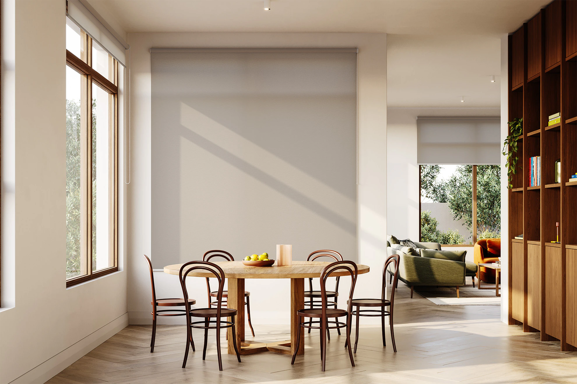 Jessica Light Filter Roller Blinds in Nougat