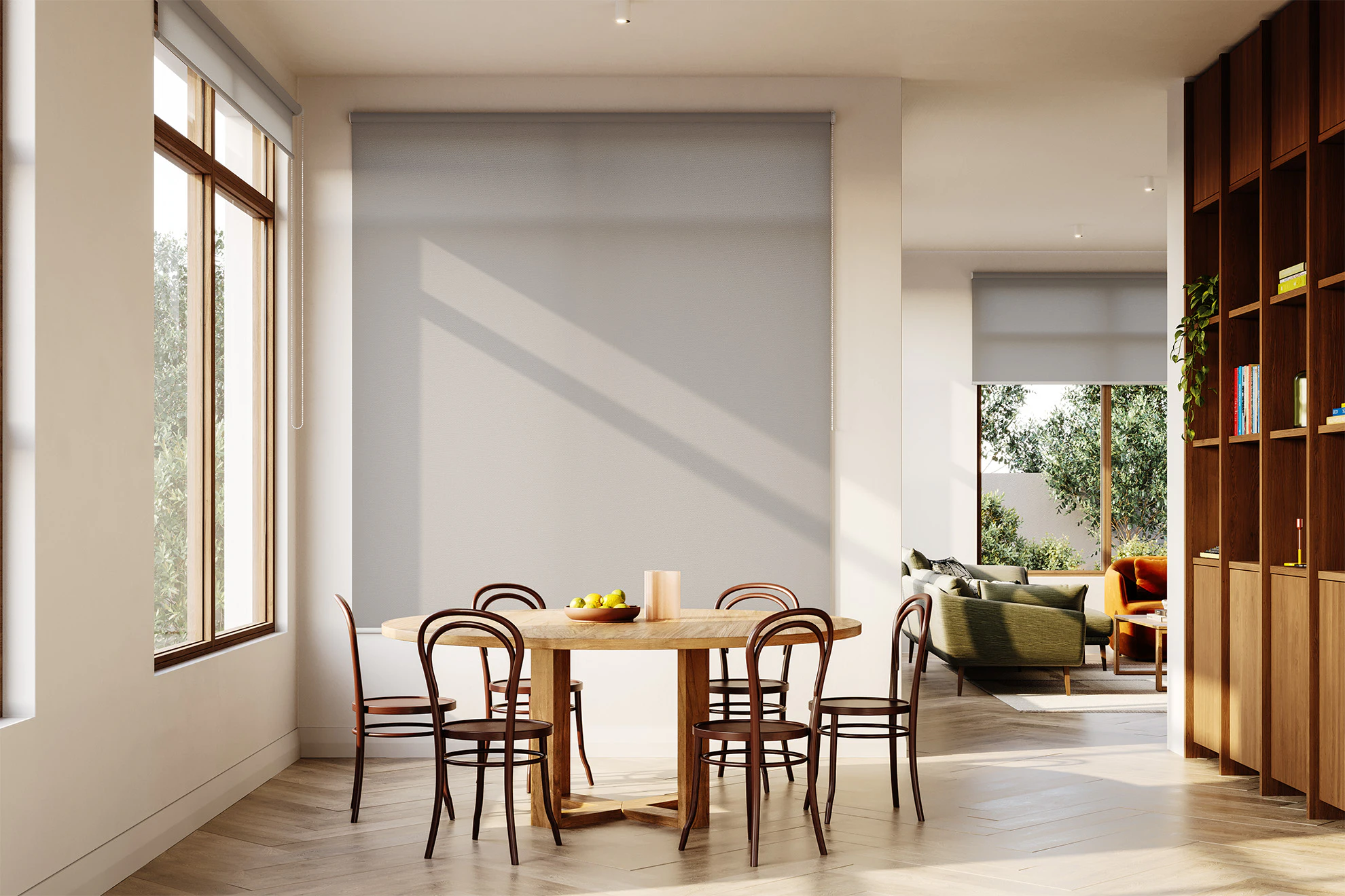 Jessica Light Filter Roller Blinds in Moonstone