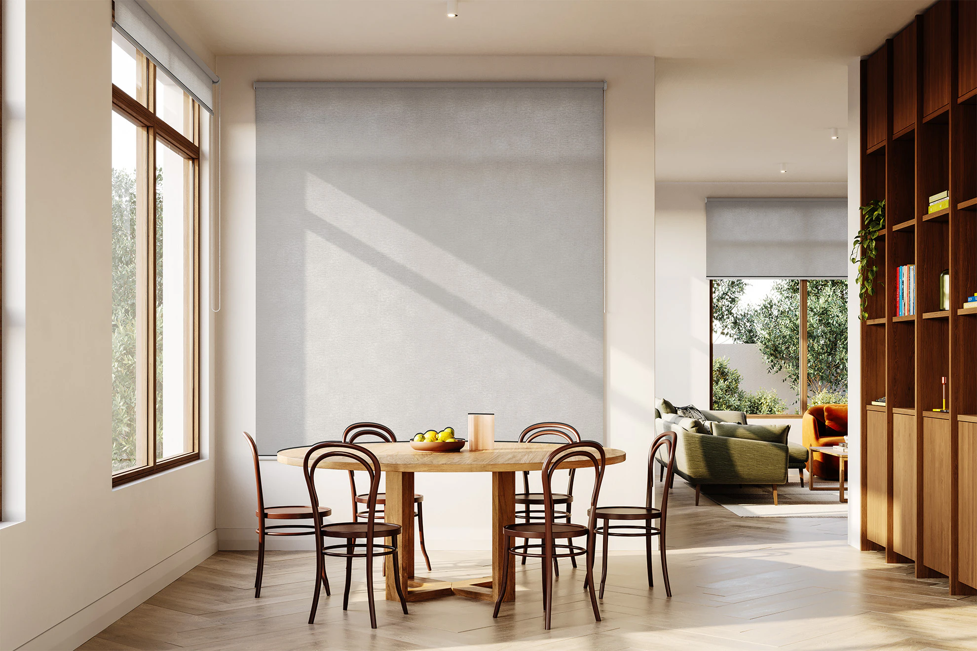 Margot Light Filter Roller Blinds in Suede