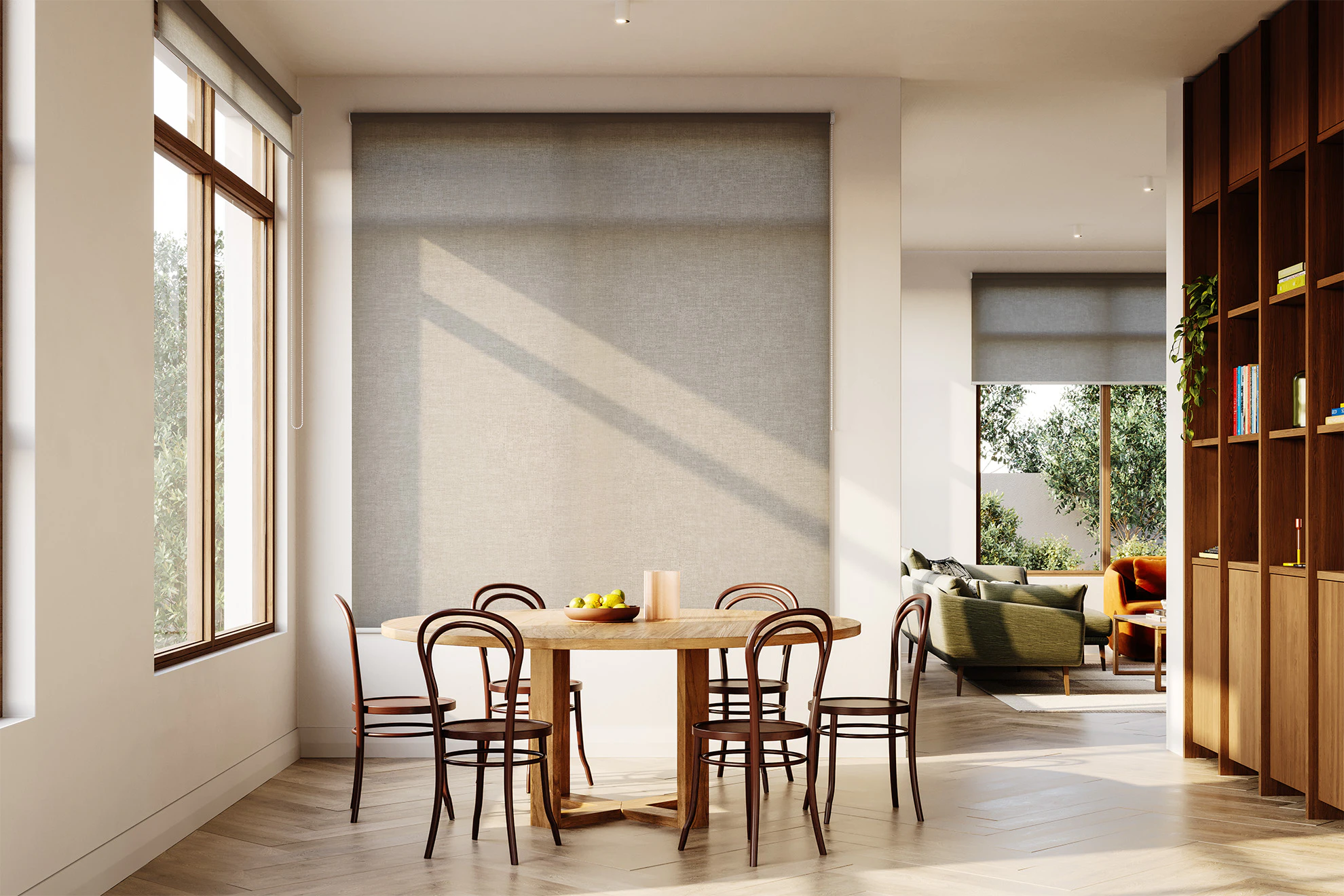 Marion Light Filter Roller Blinds in Chestnut