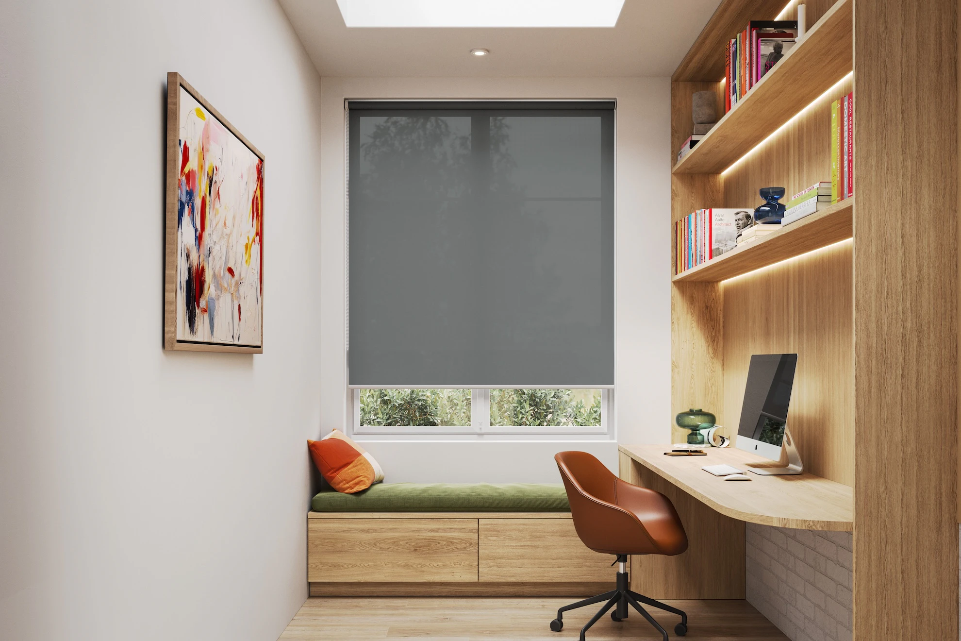 Kath Sheer Sunscreen Roller Blinds in Silver