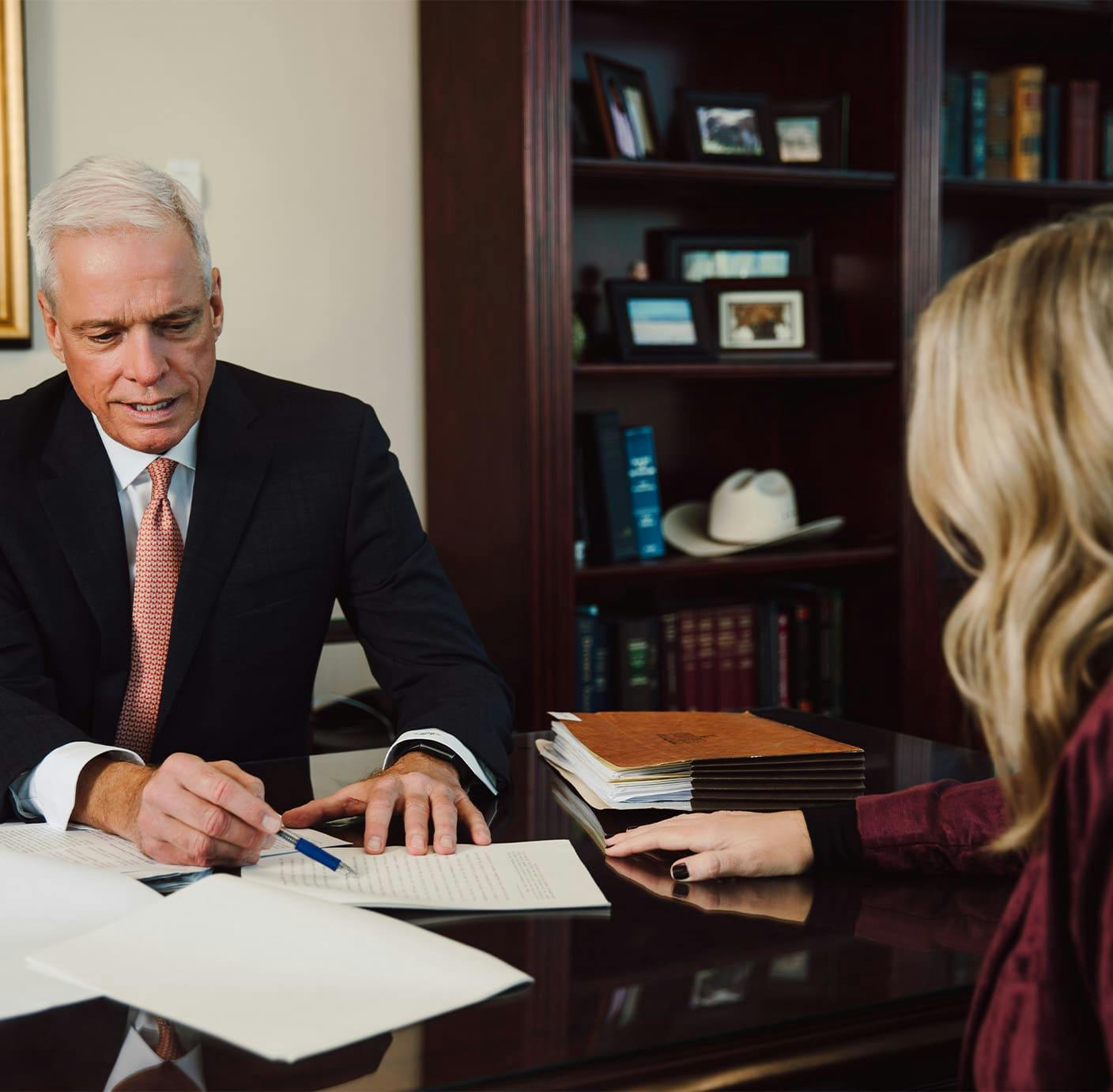 attorney with client