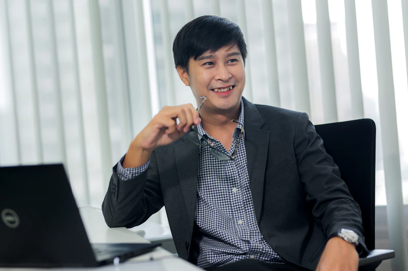 Smiling man in suit