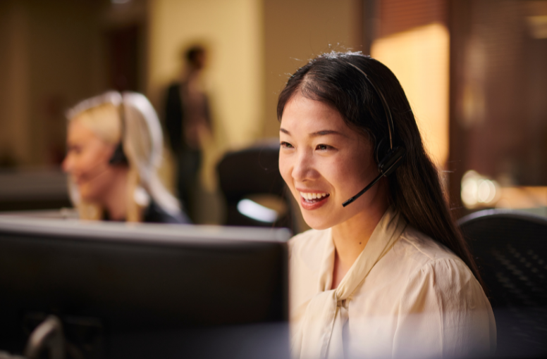 asian woman shared services