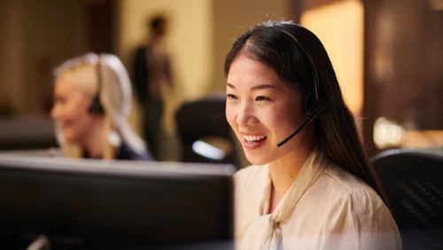 asian woman shared services