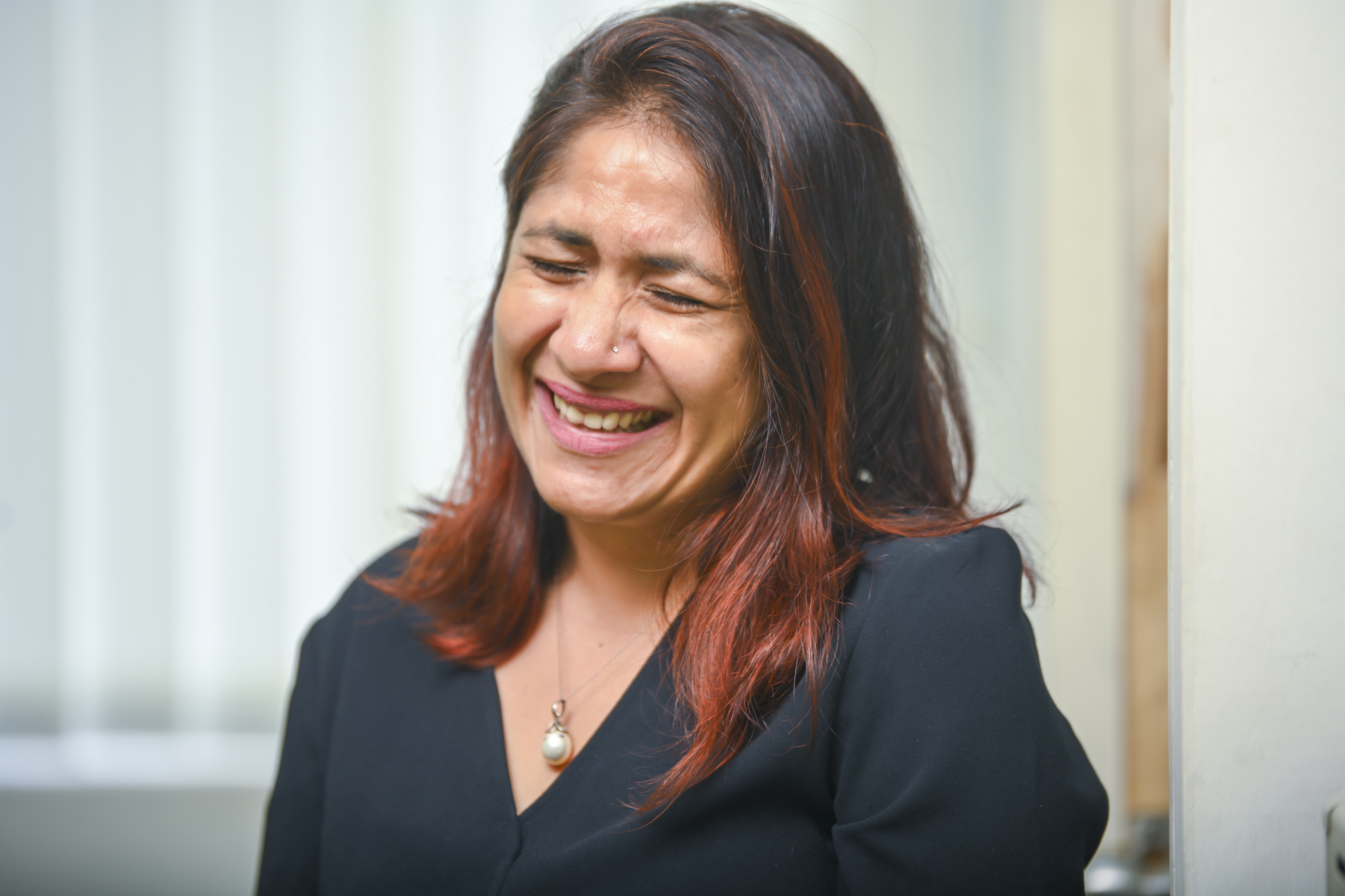 indian woman laughing