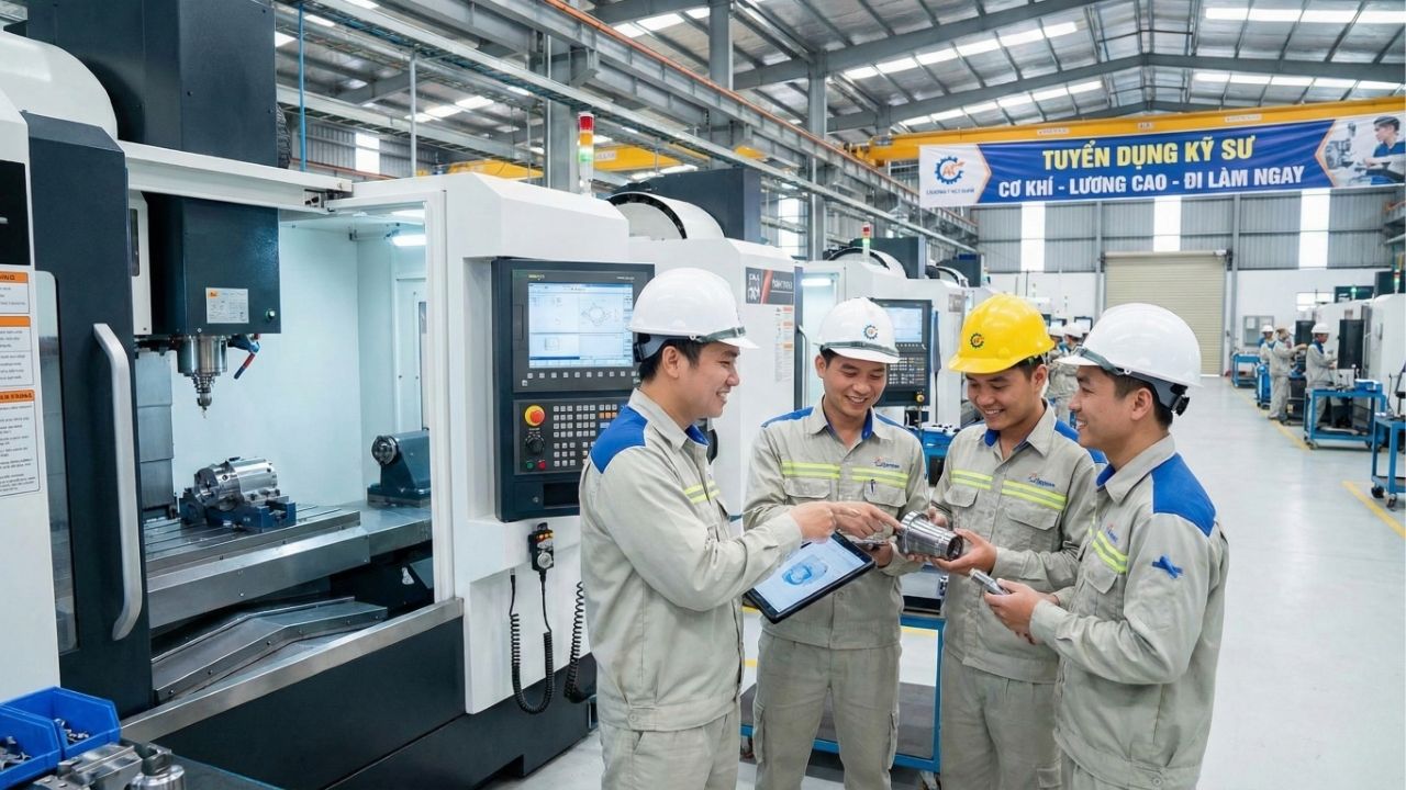 TUYỂN DỤNG KỸ SƯ CƠ KHÍ LƯƠNG CAO, ĐI LÀM NGAY