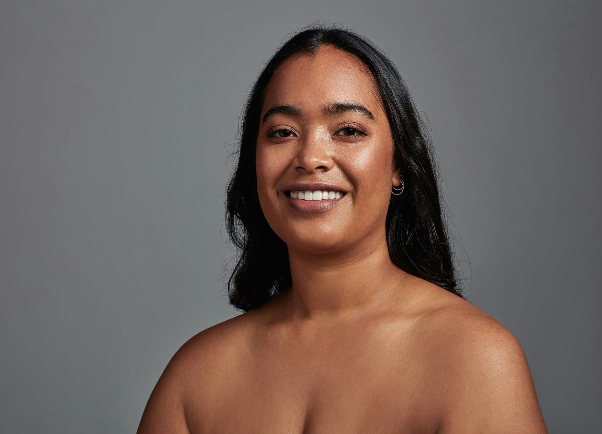 woman smiling