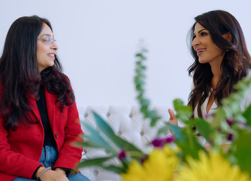 Dr. Sandhu with patient