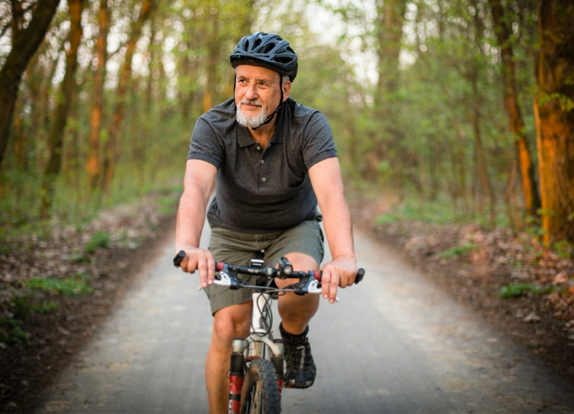 man on bicycle
