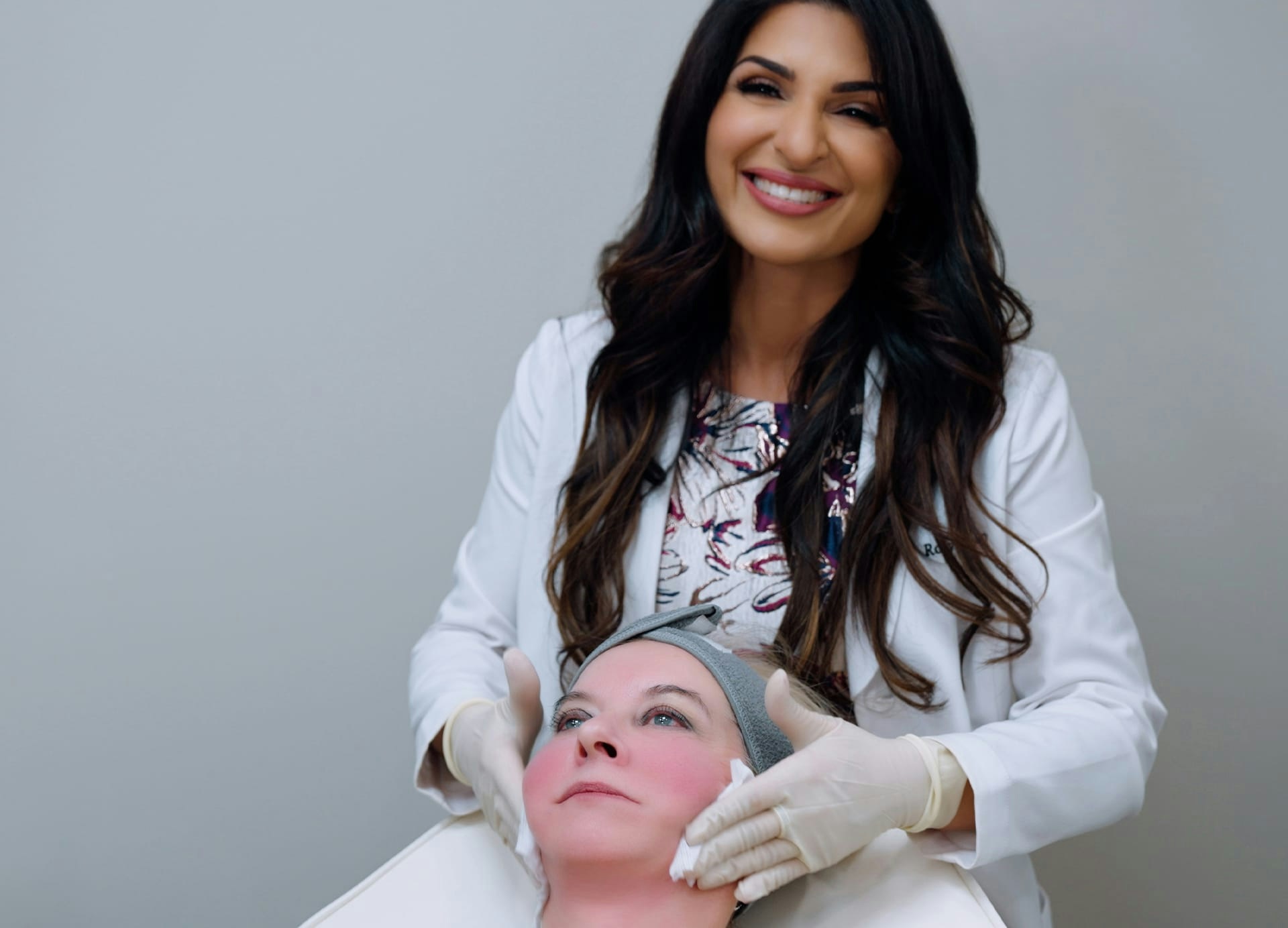 Dr. Sandhu with patient