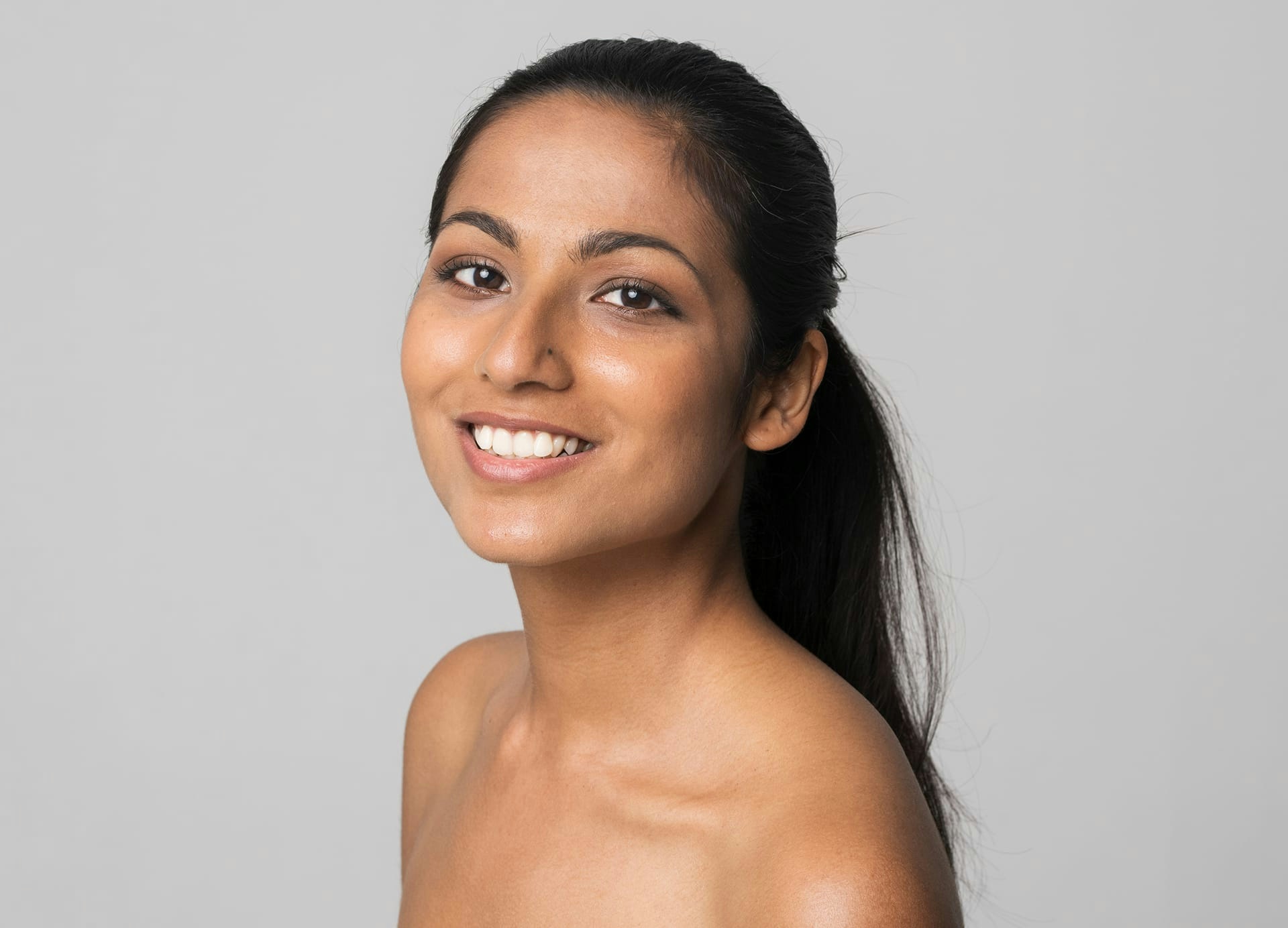 woman smiling