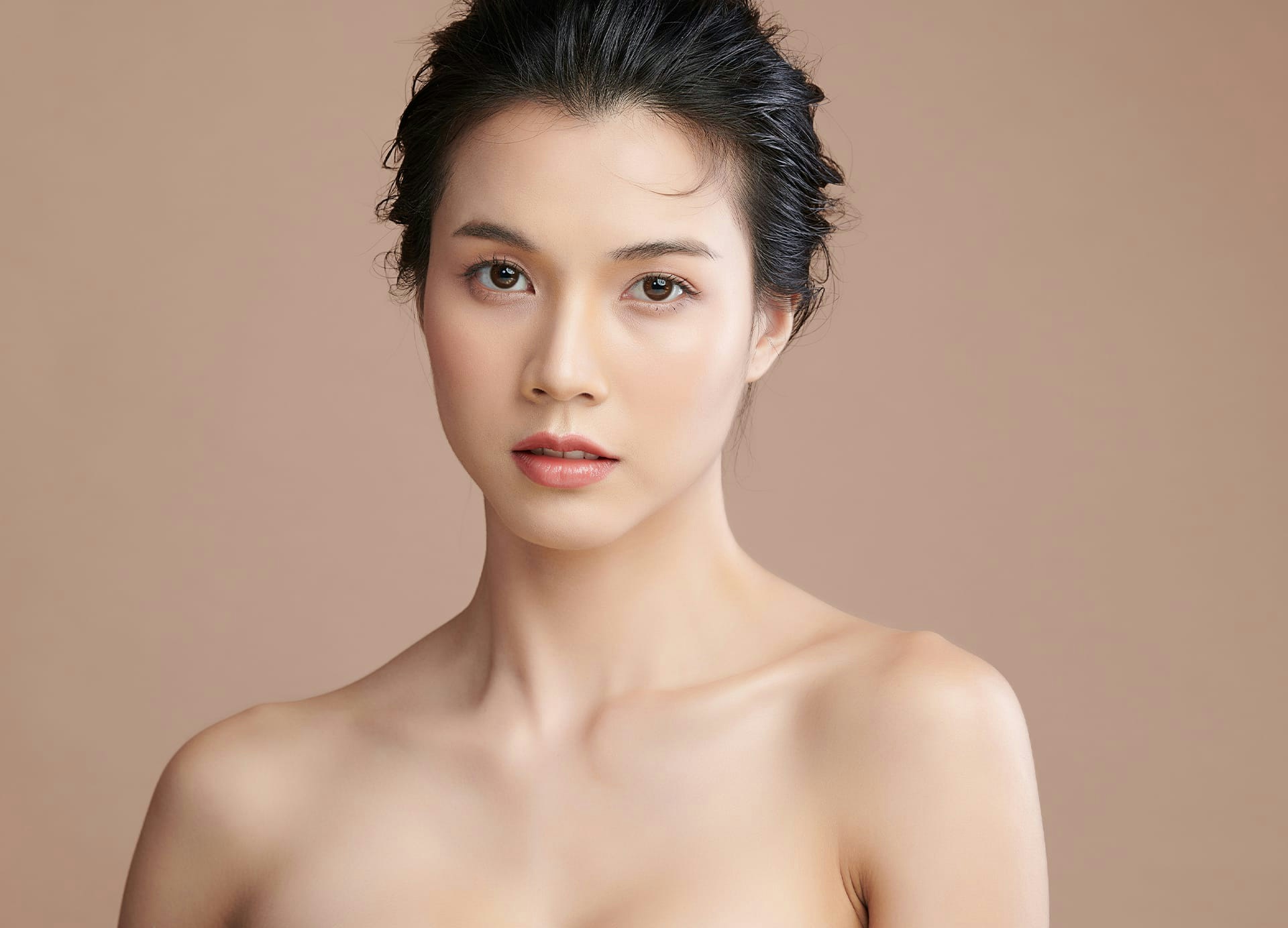 woman with smooth skin