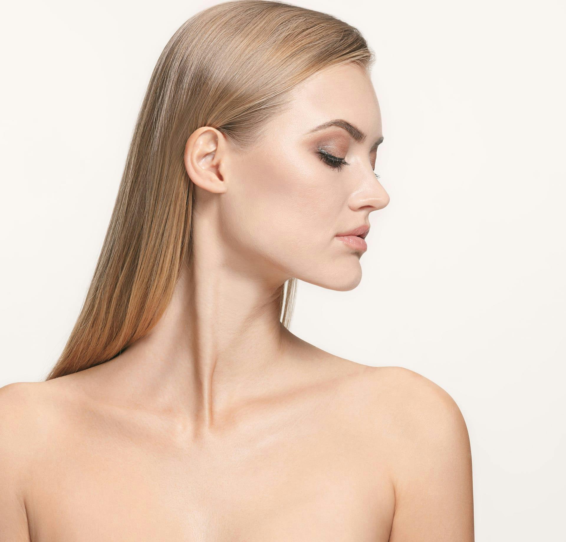 woman looking to the side