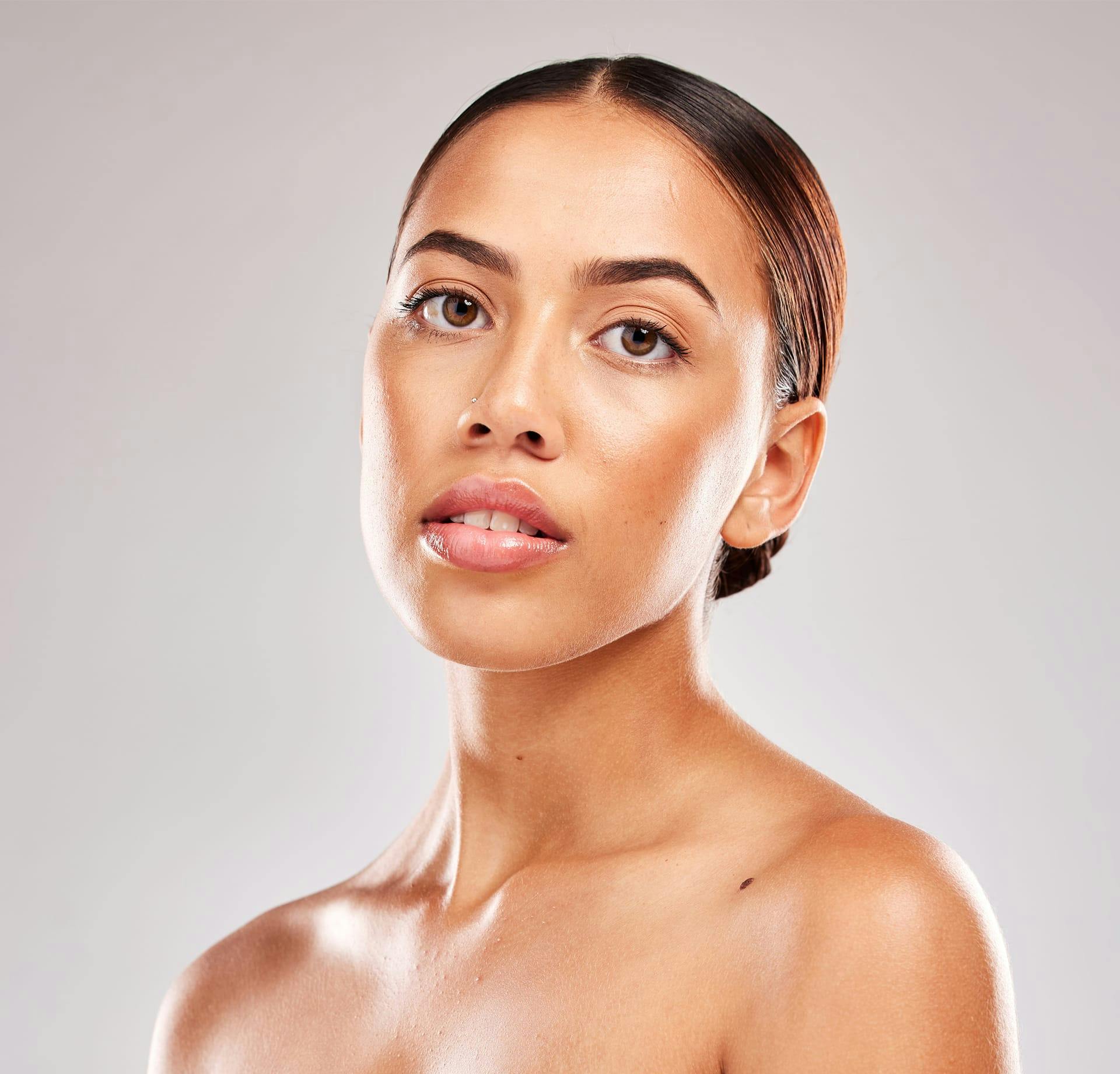 woman with smooth skin