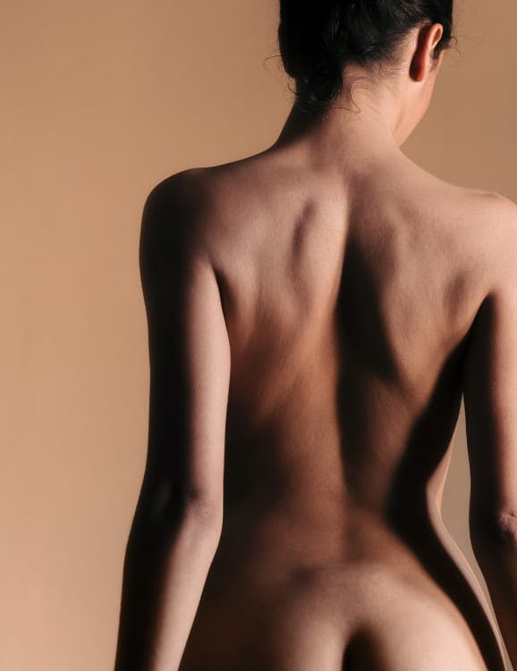 Back of a naked woman