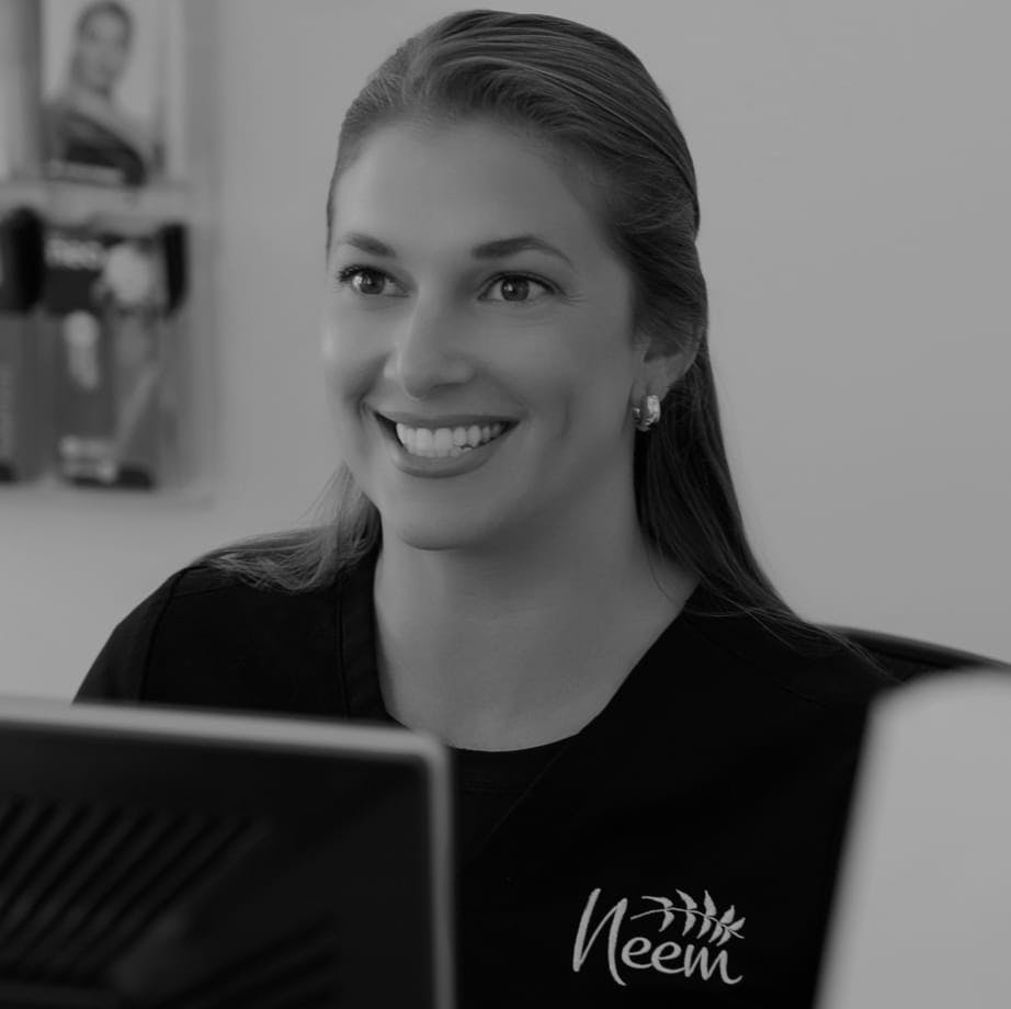 Woman with Neem shirt on