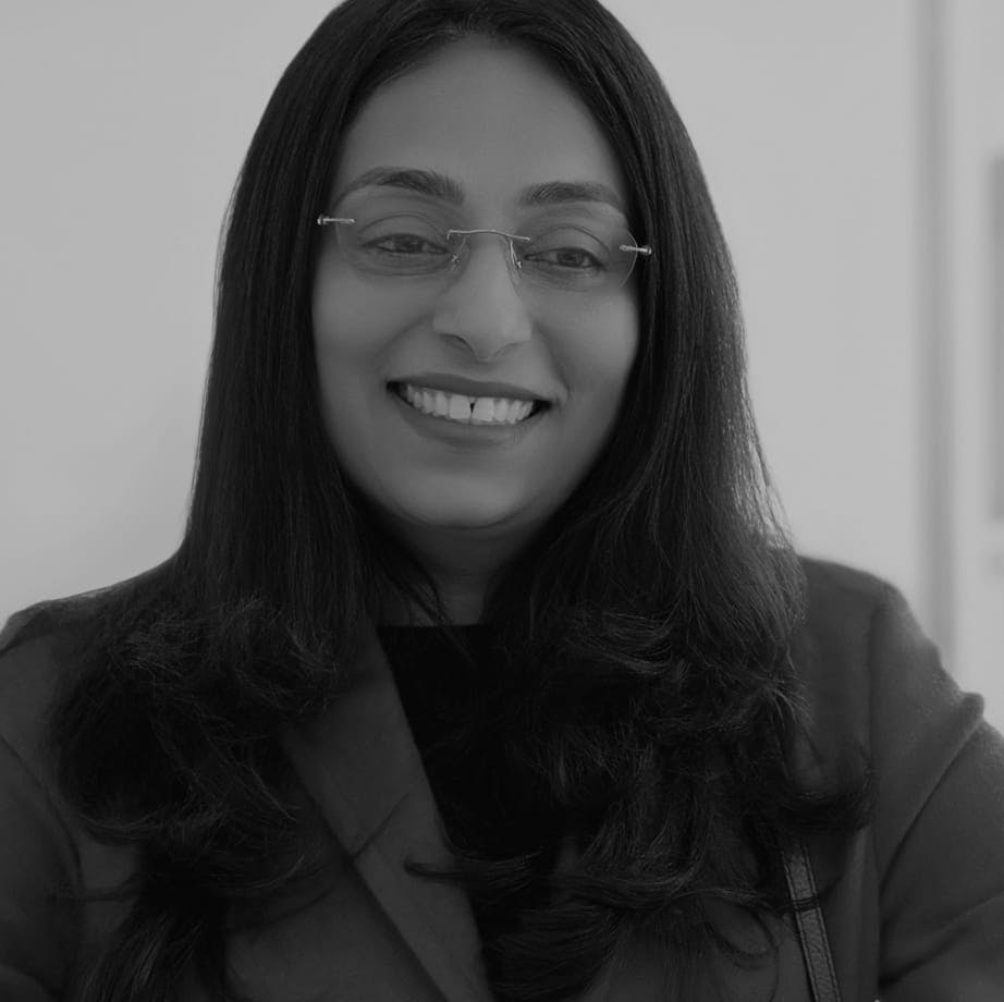 Woman with glasses on