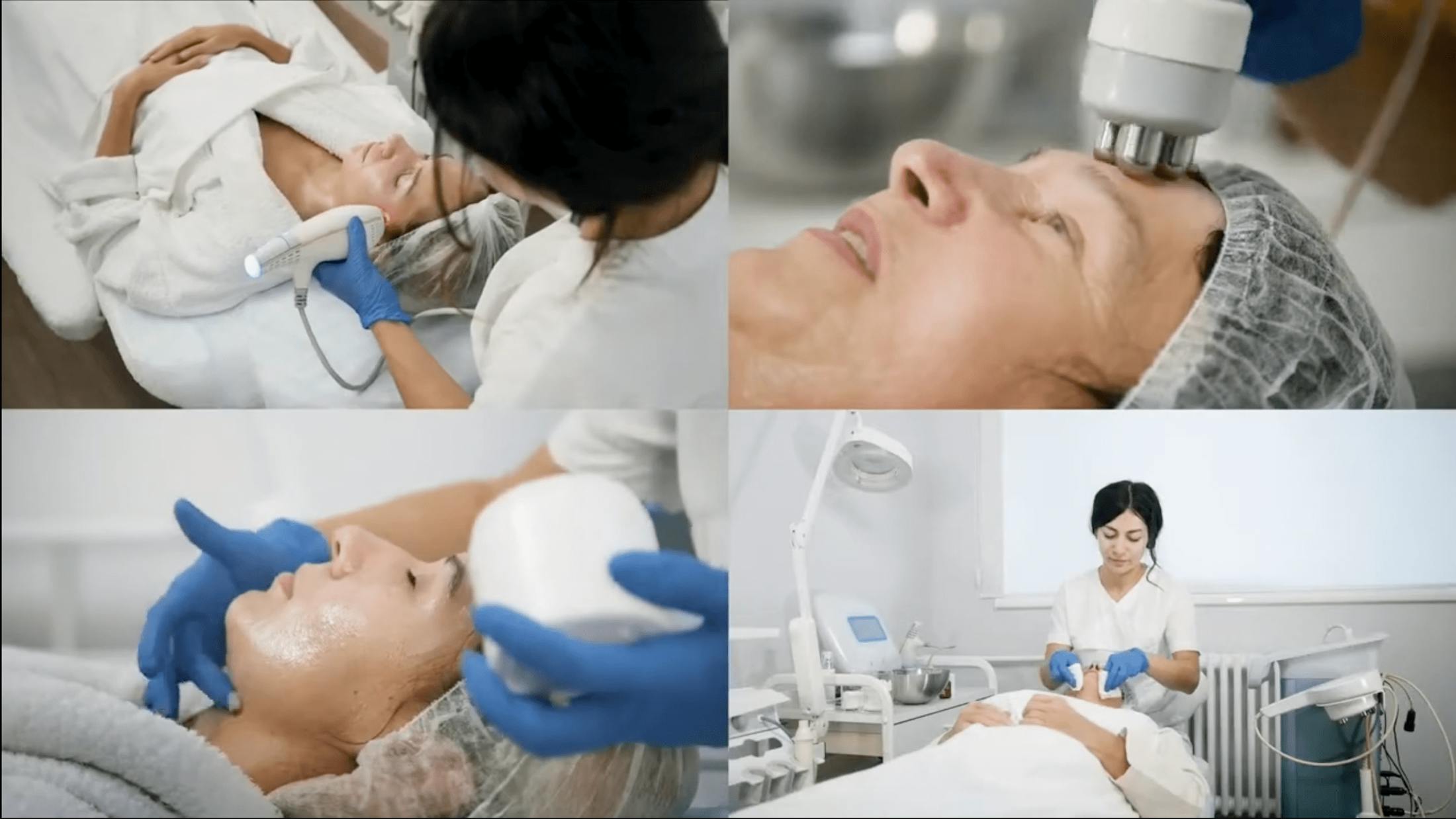 woman getting a facial