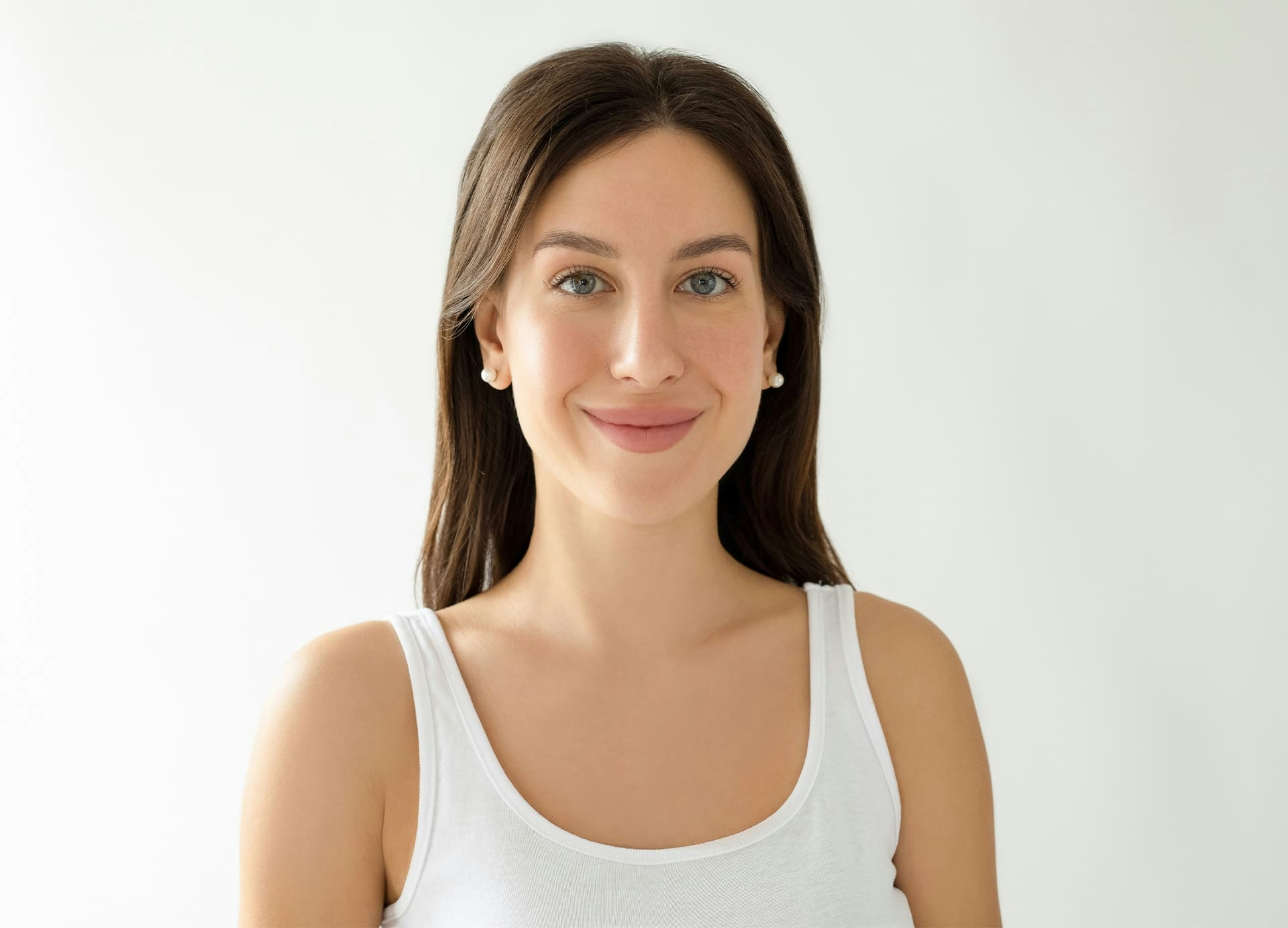 woman with long dark hair