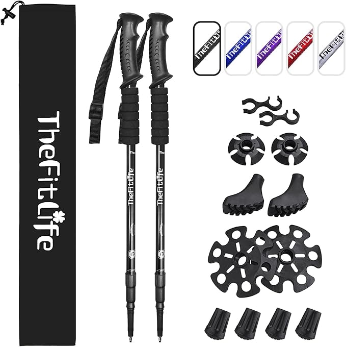 TheFitLife Hiking Walking Trekking Poles - 2 Pack